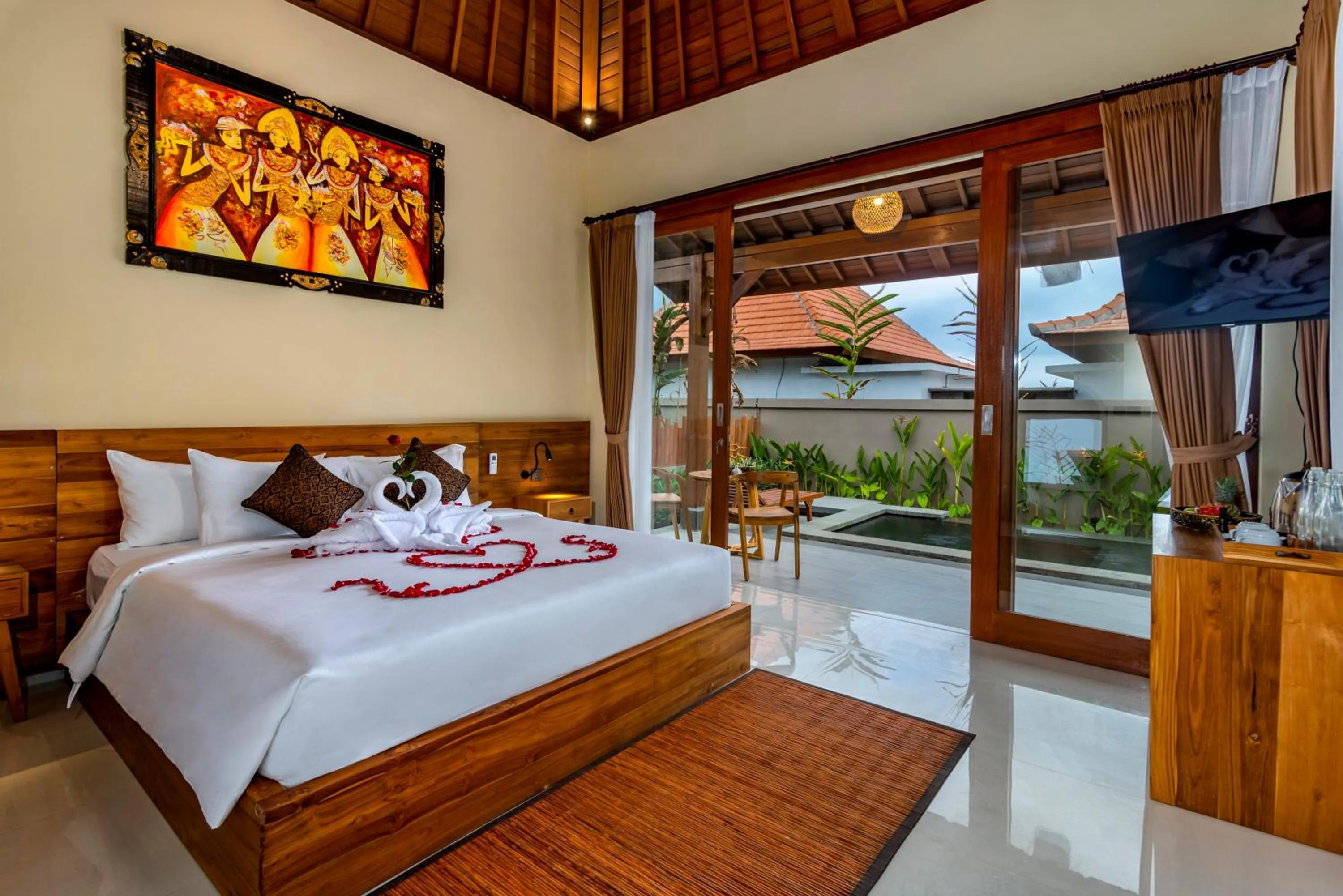 Bed in Umayonk Villa Ubud by Dhananjaya Hospitality