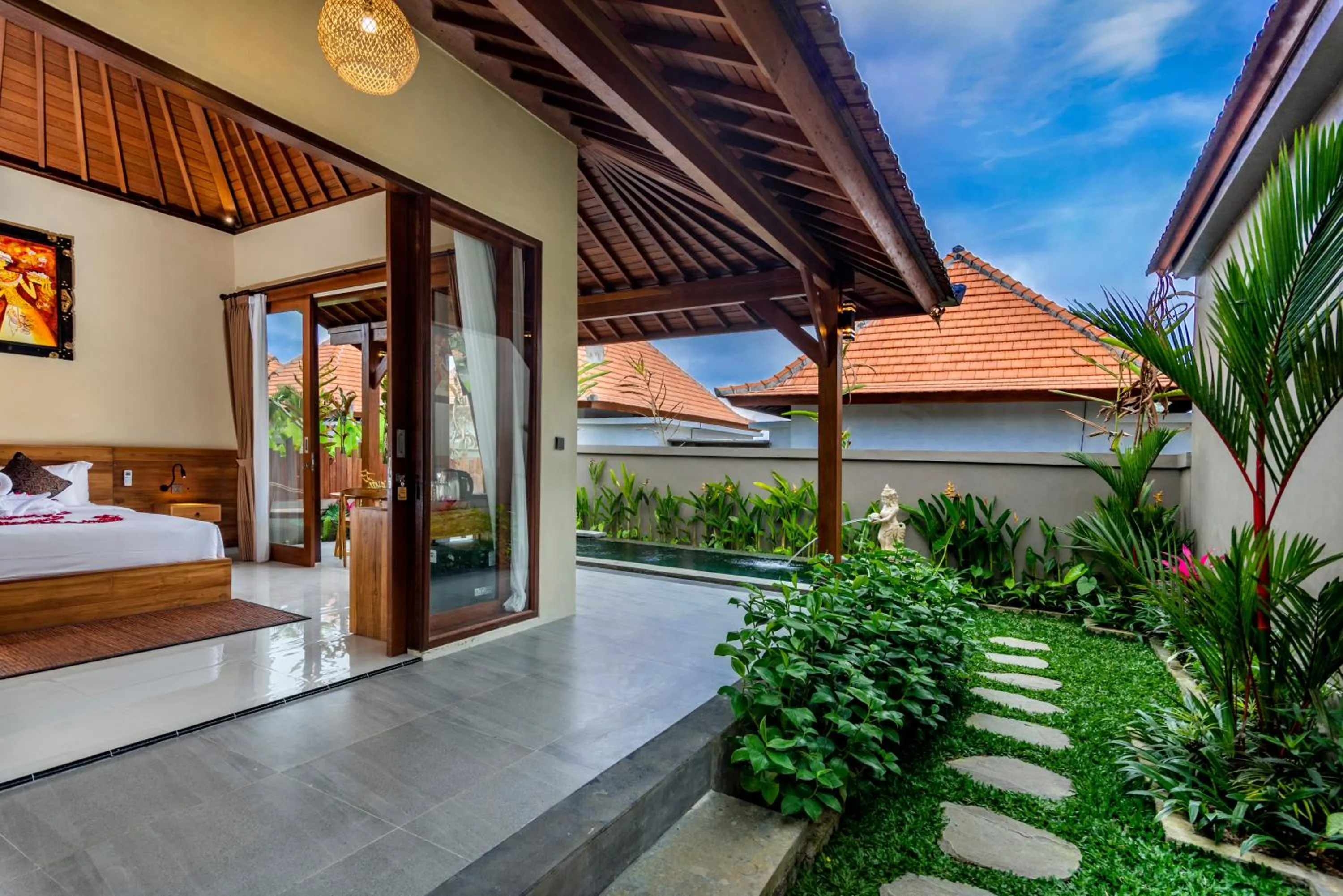 Garden, Bed in Umayonk Villa Ubud by Dhananjaya Hospitality