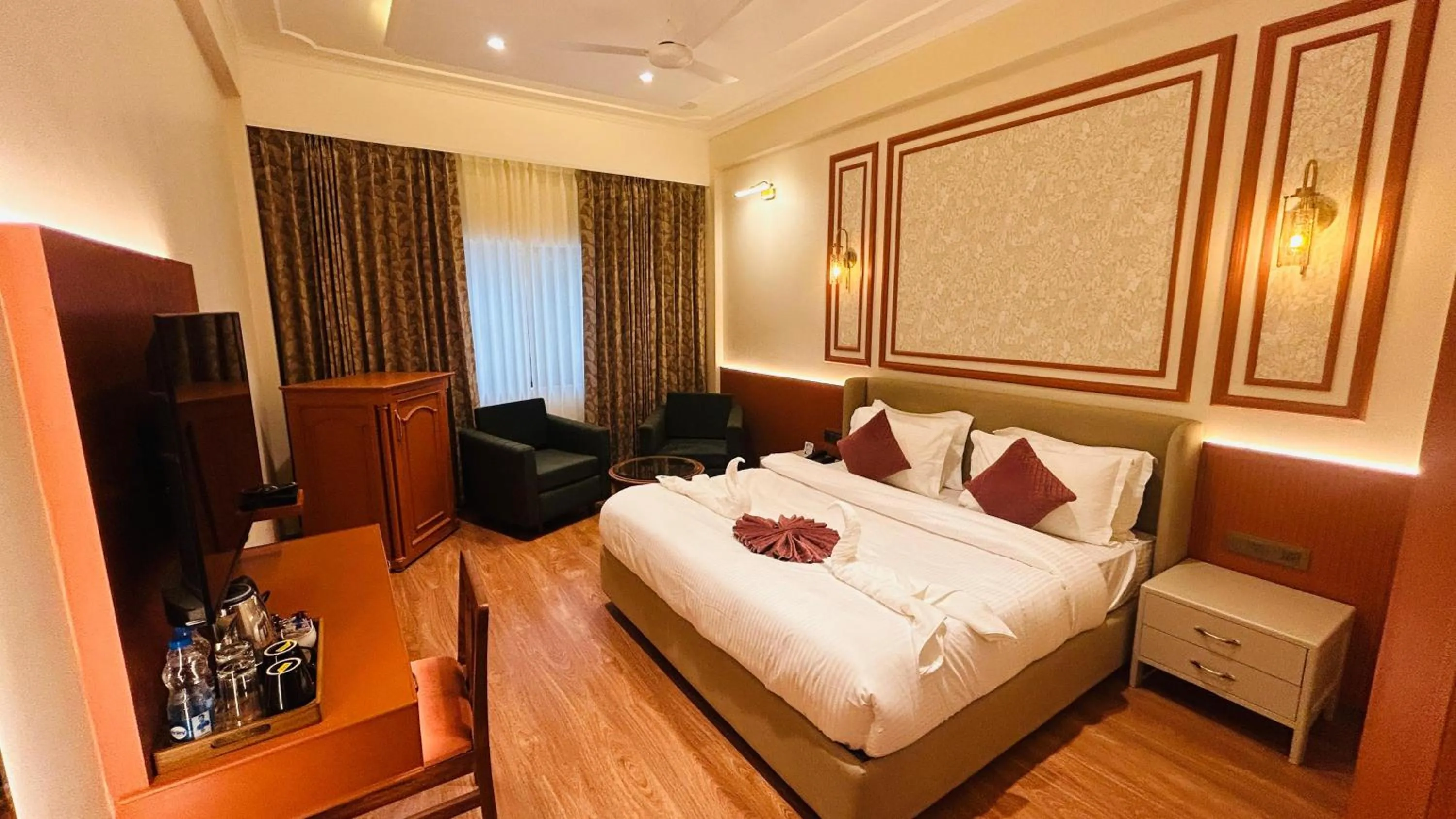 Bedroom, Bed in Hotel Kamal Palace