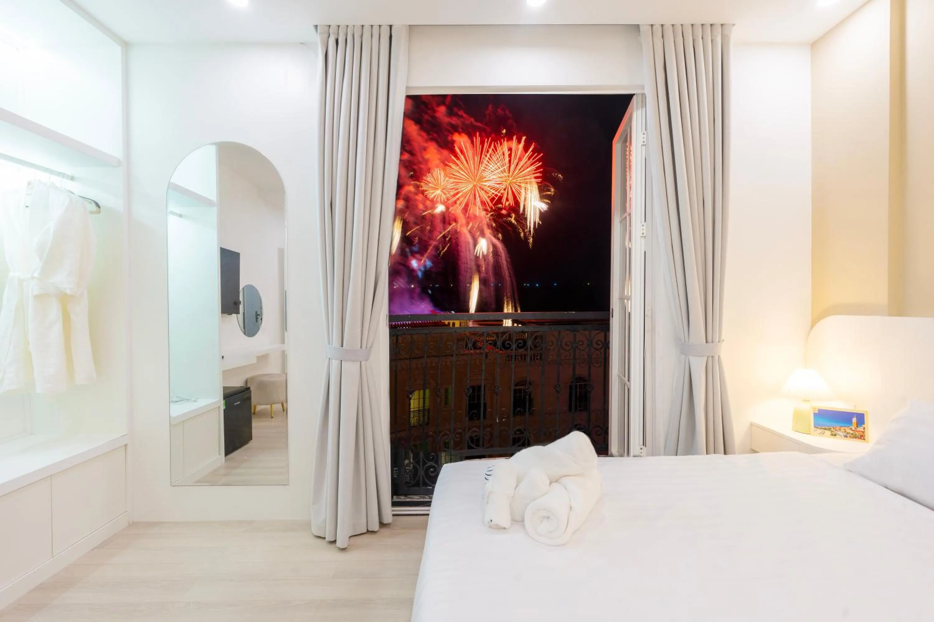 View (from property/room), Bed in Hub Multi Hotel Phu Quoc