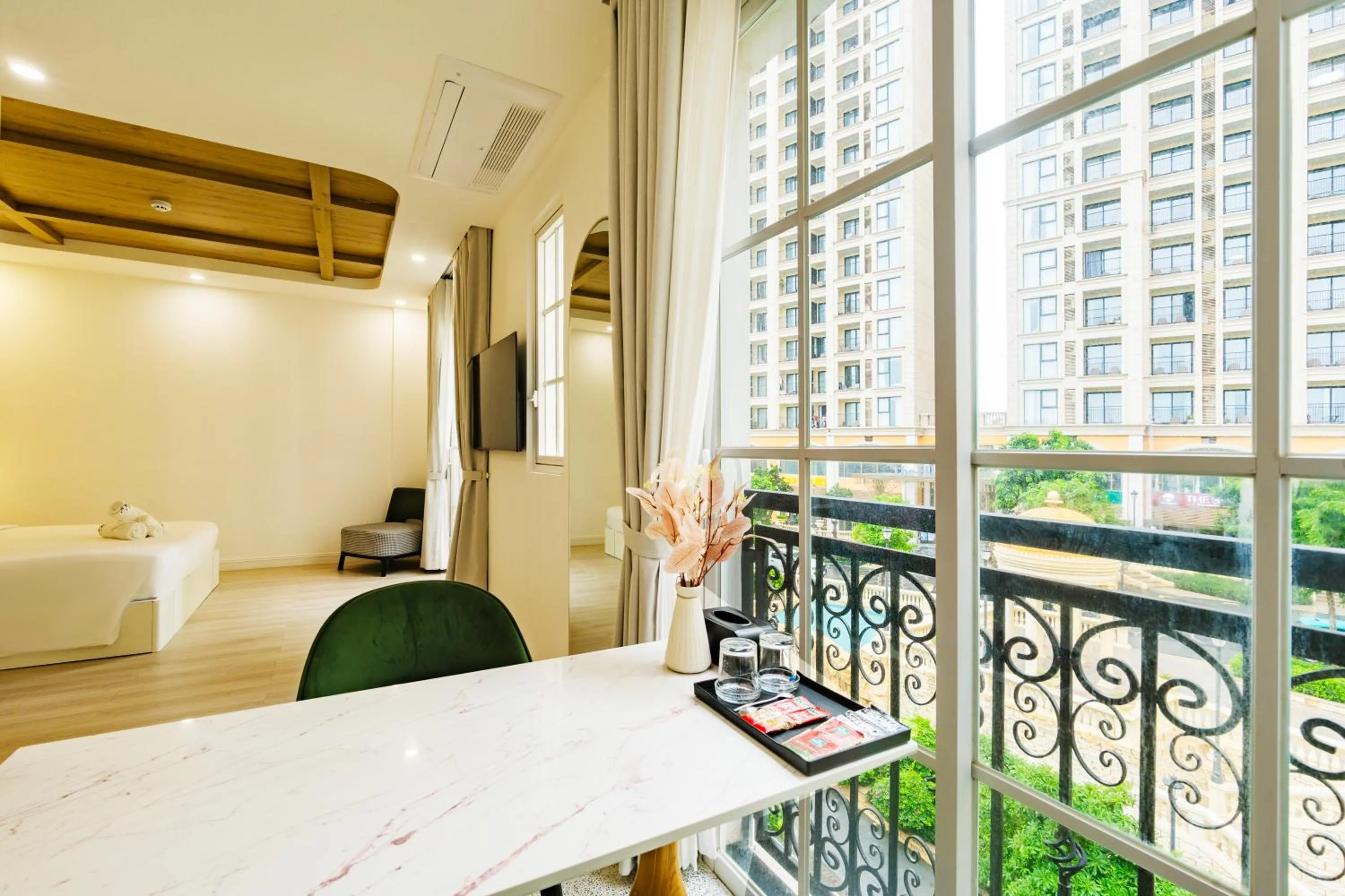 View (from property/room), Bed in Hub Multi Hotel Phu Quoc