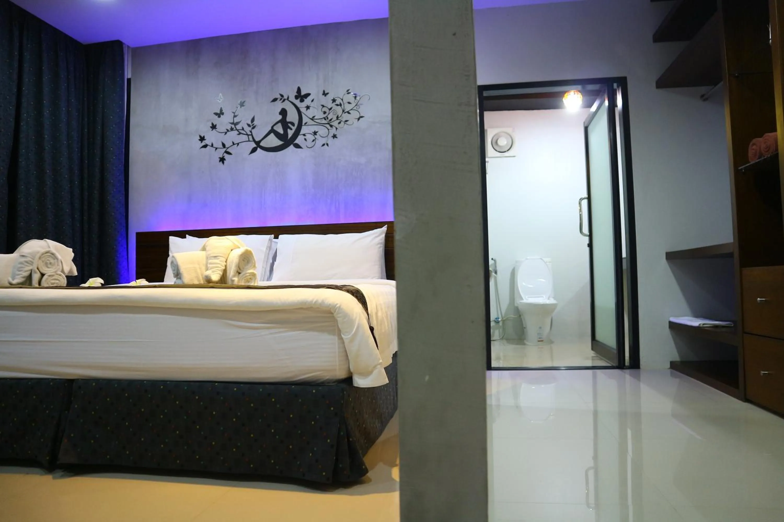 Bed in Baan Norkna Bangtao