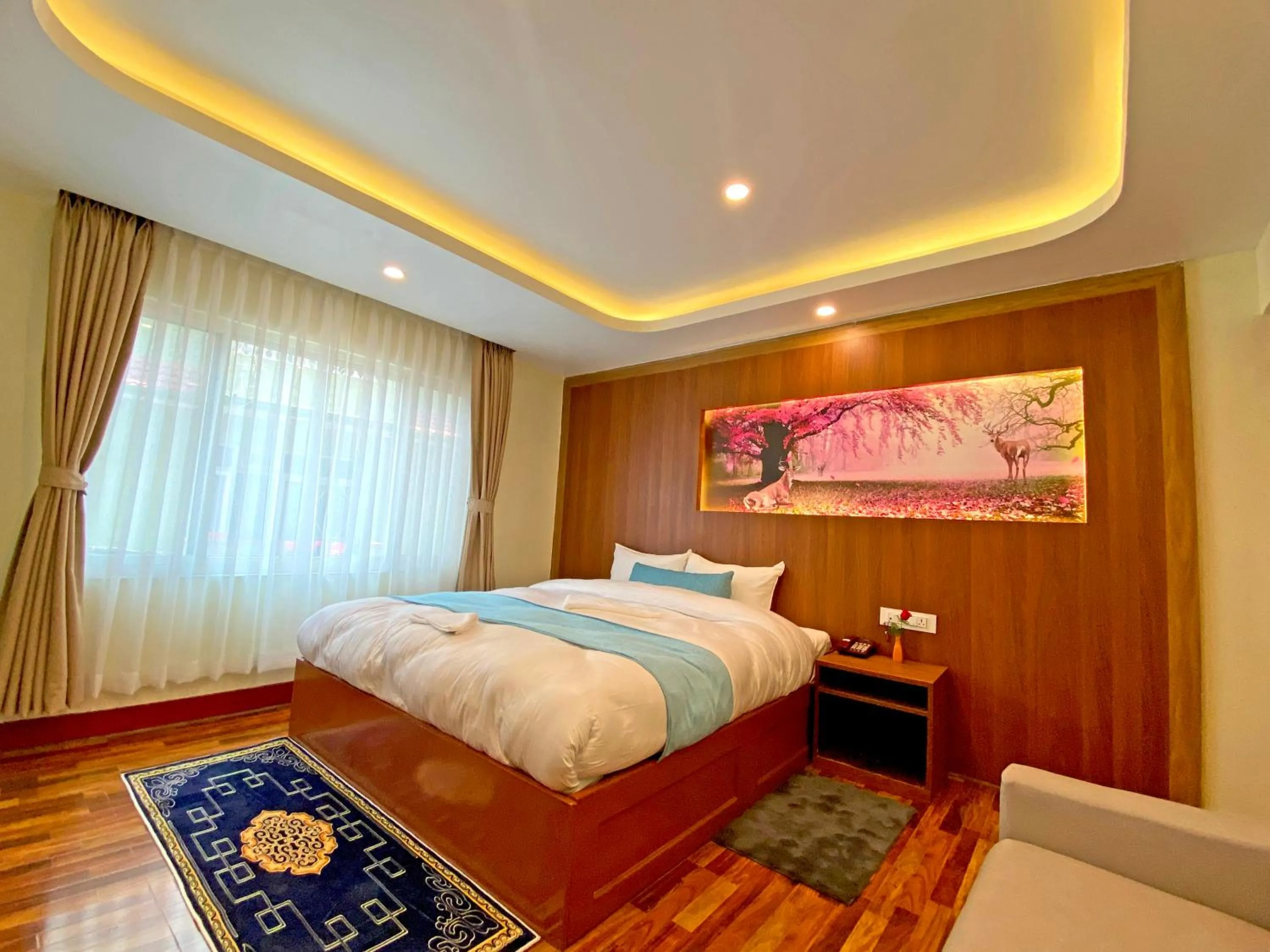 Bed in Hotel Himalayan BTS