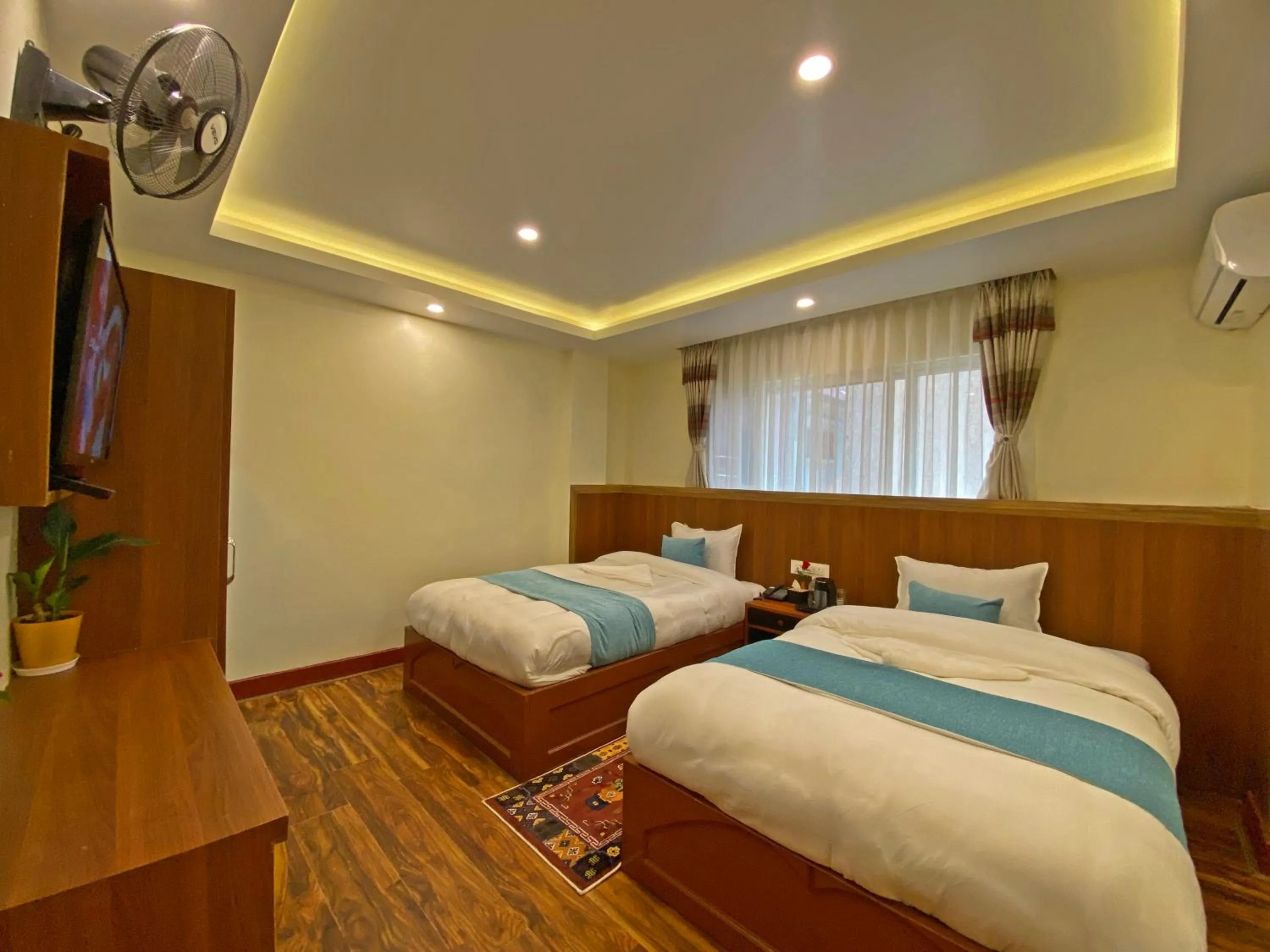 Bed in Hotel Himalayan BTS