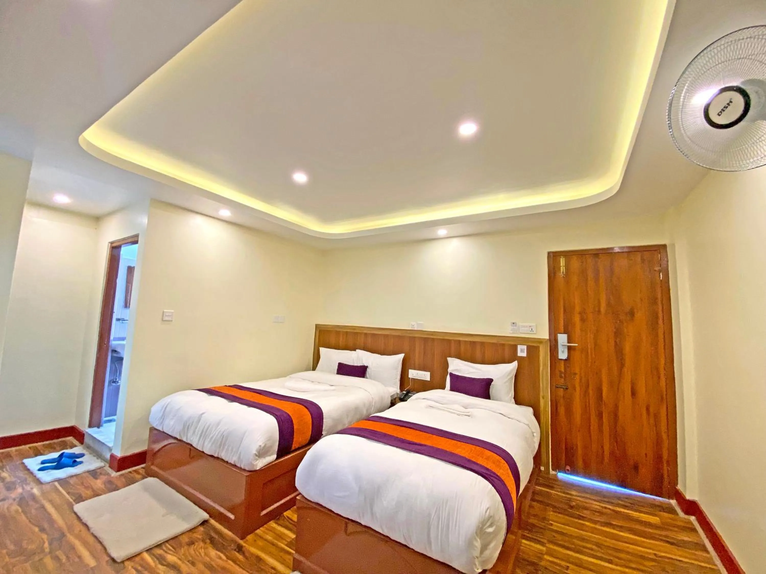 Bed in Hotel Himalayan BTS