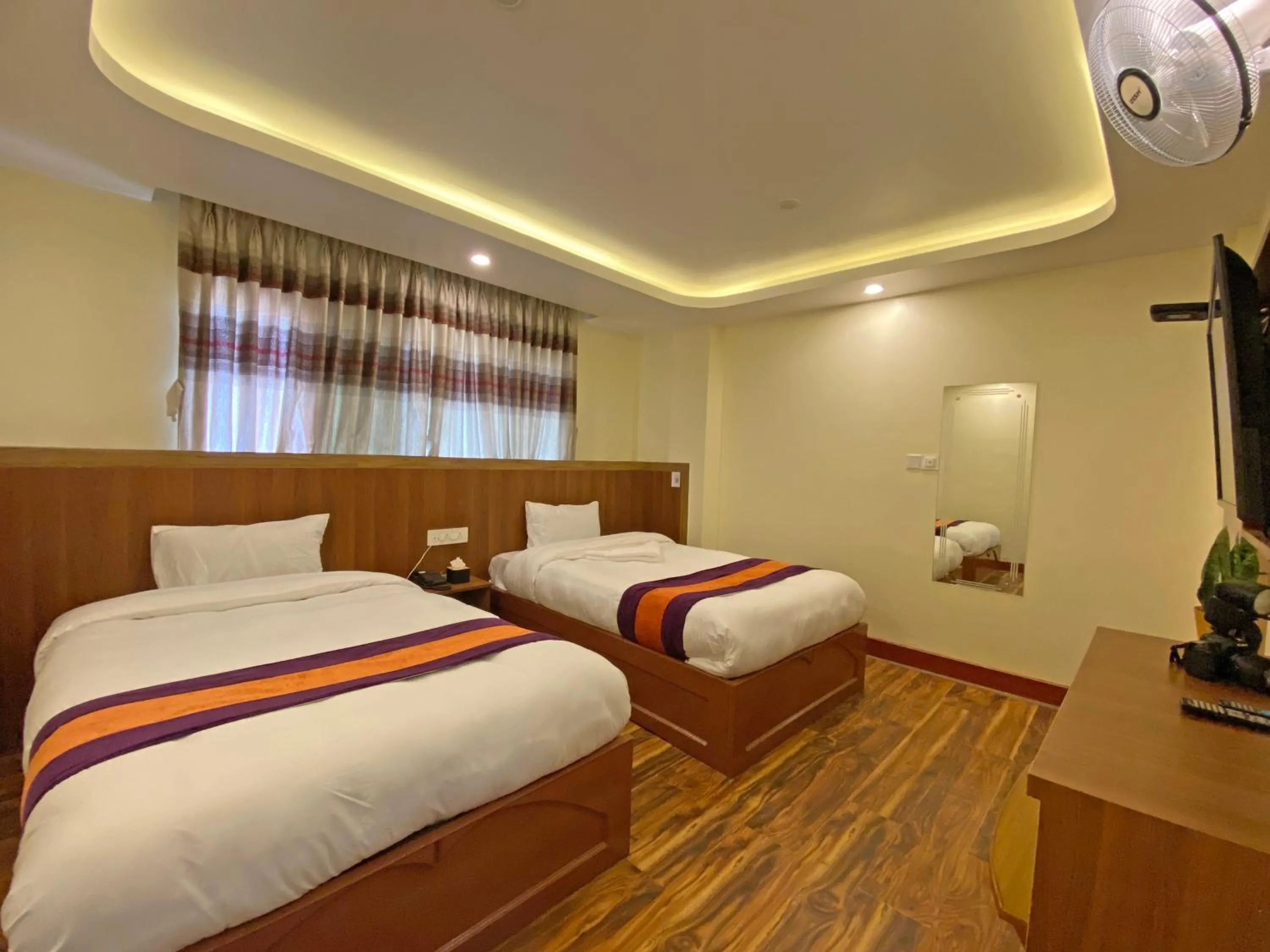Bed in Hotel Himalayan BTS