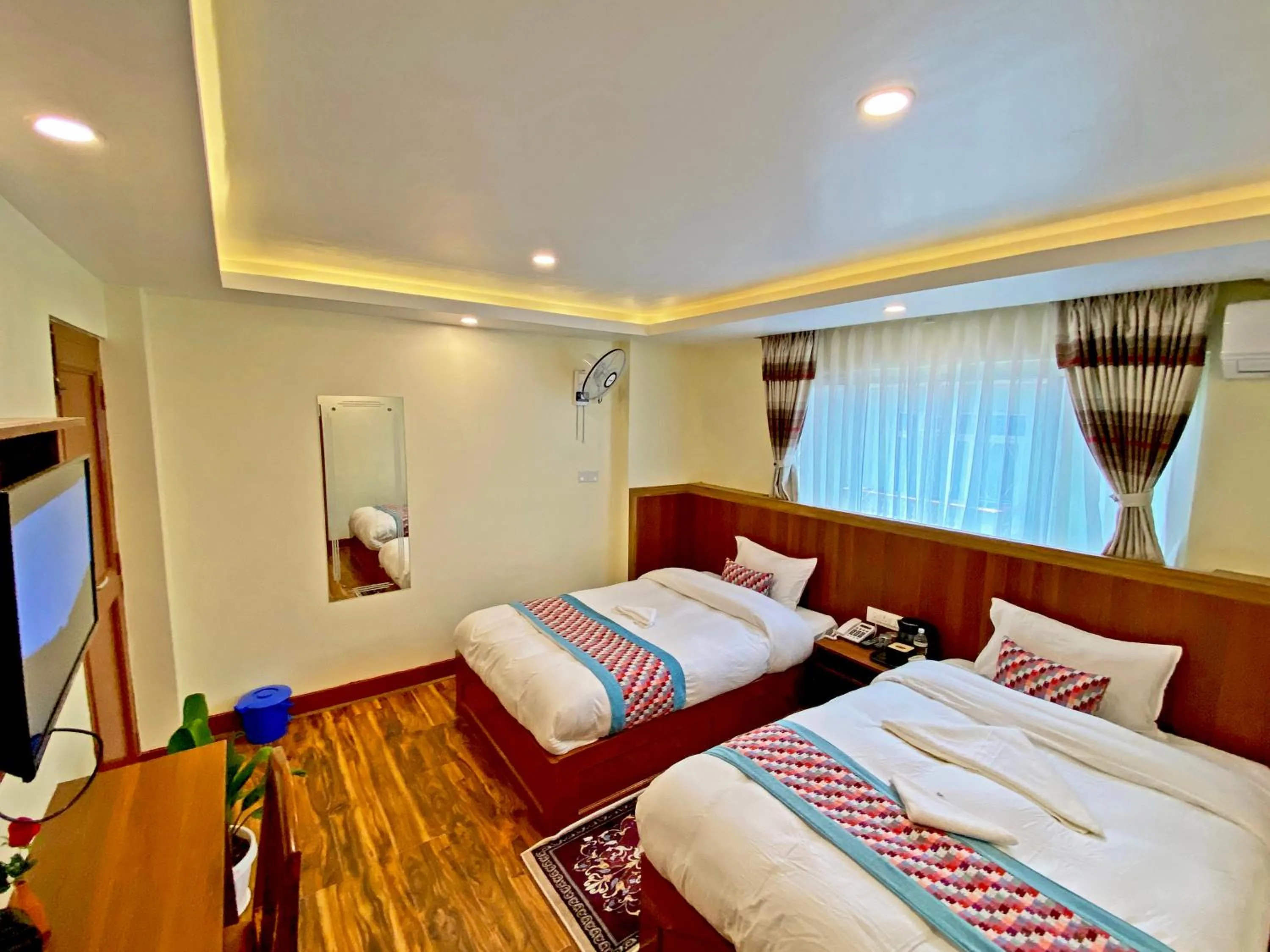 Bed in Hotel Himalayan BTS