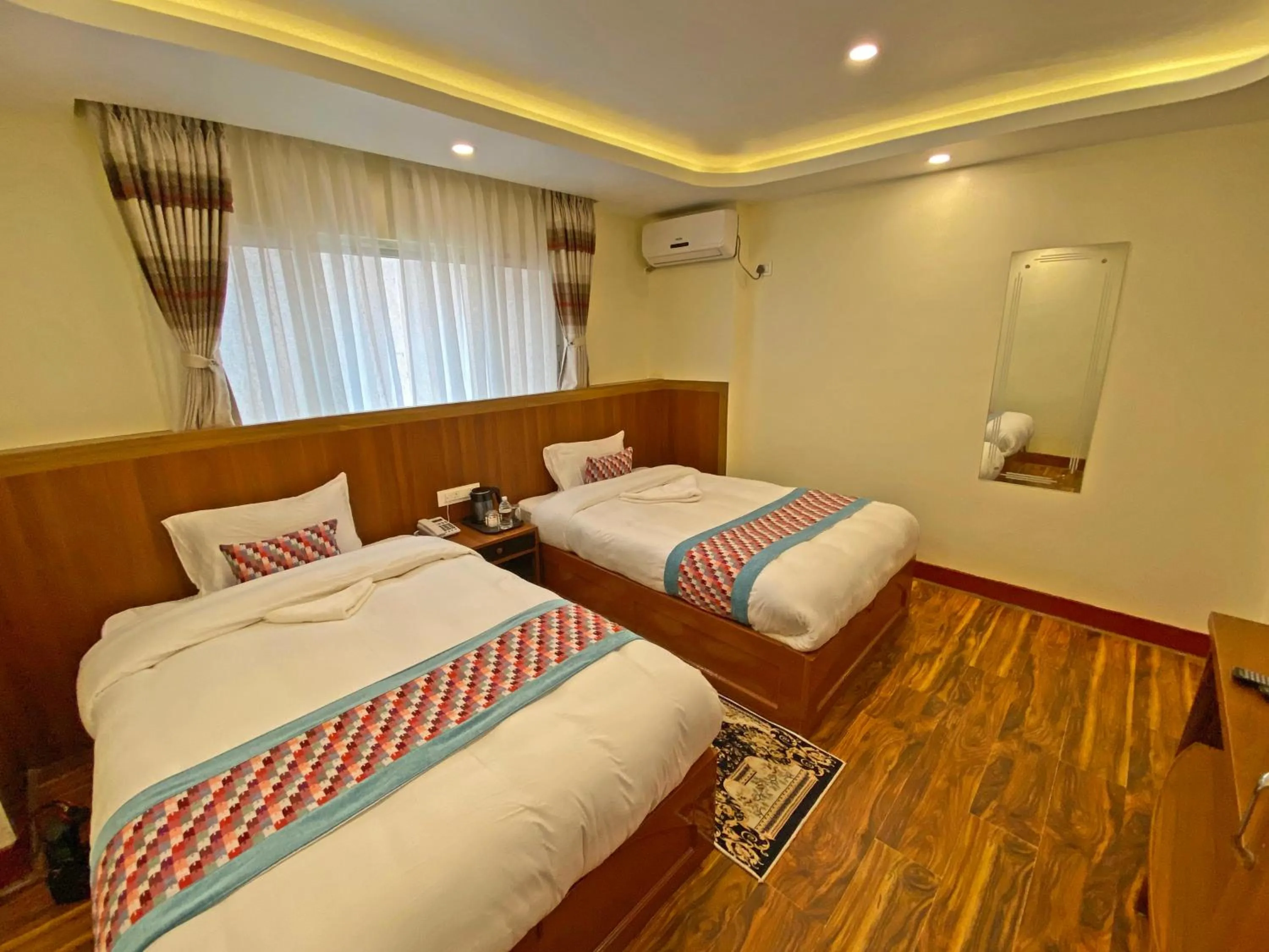 Bed in Hotel Himalayan BTS