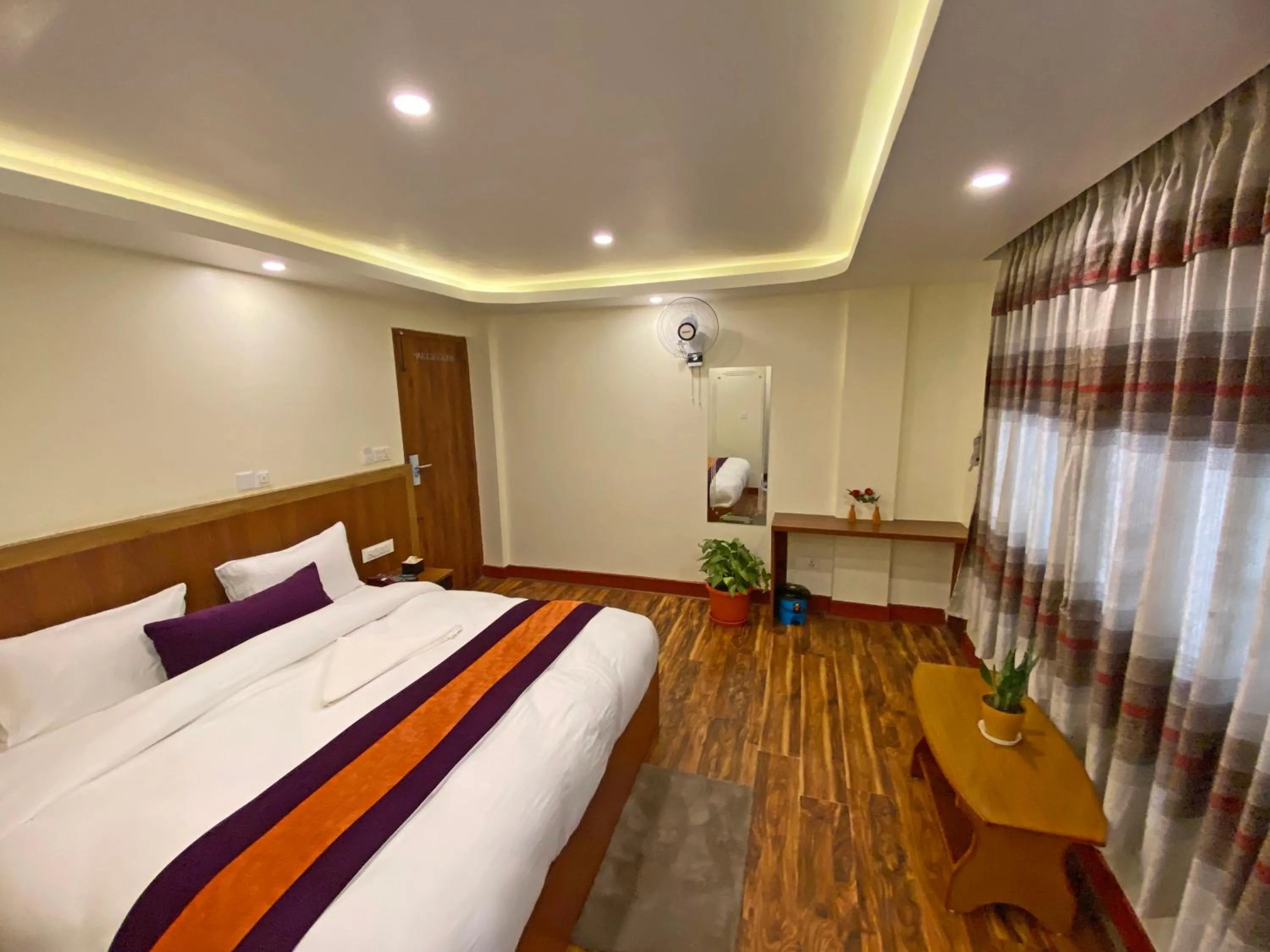 Bed in Hotel Himalayan BTS