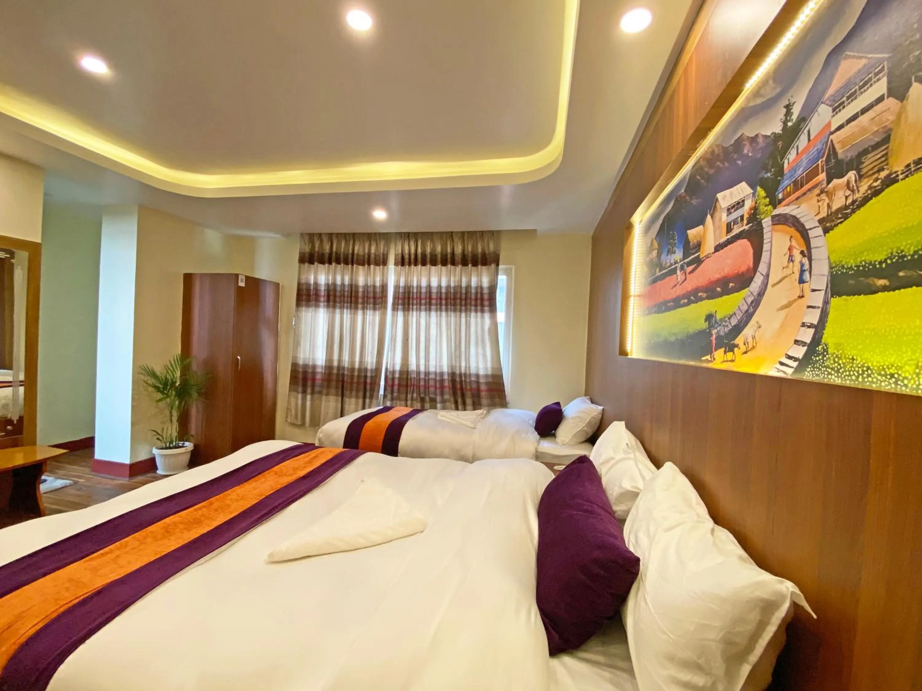 Photo of the whole room, Bed in Hotel Himalayan BTS