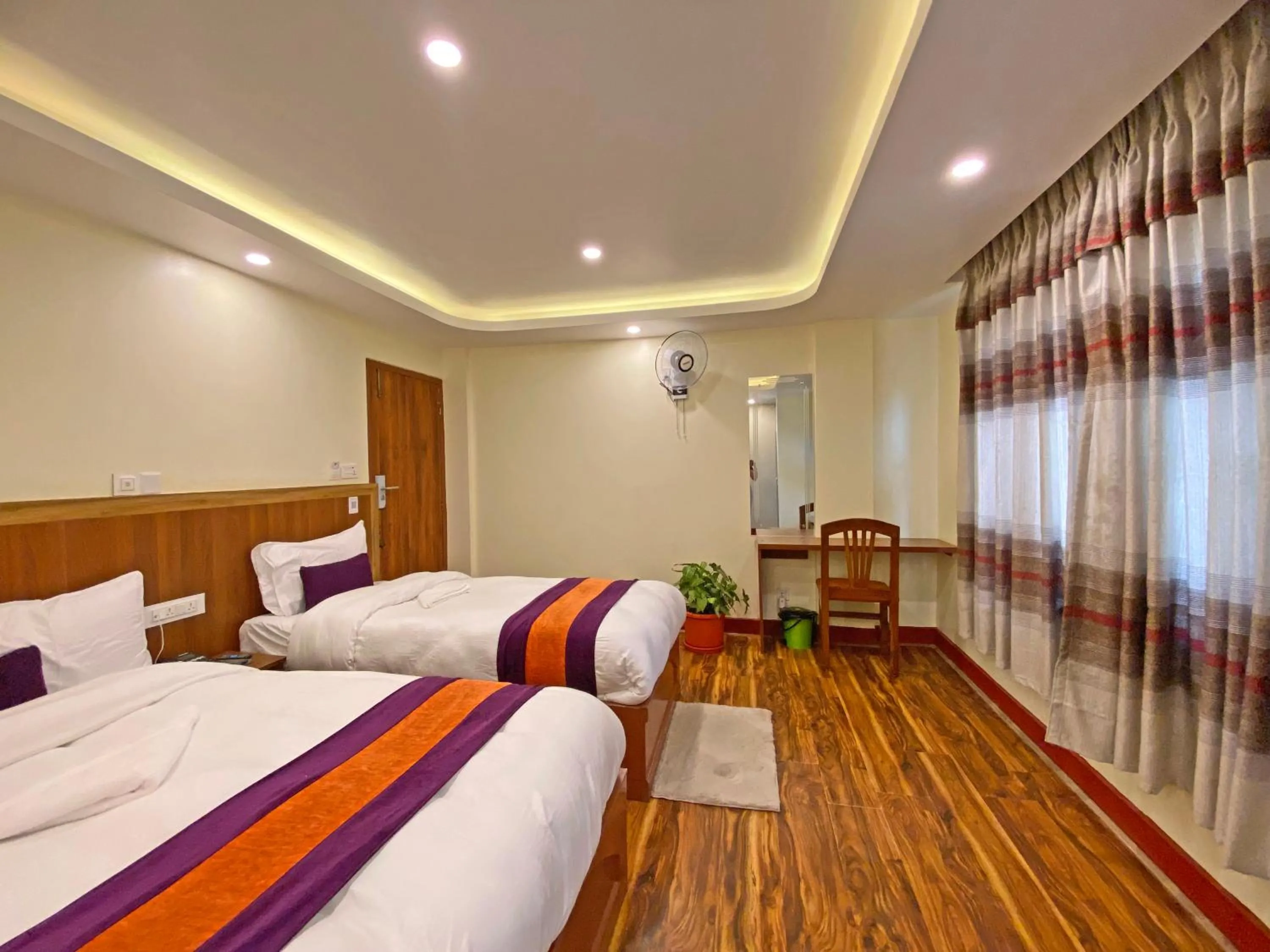 Bed in Hotel Himalayan BTS