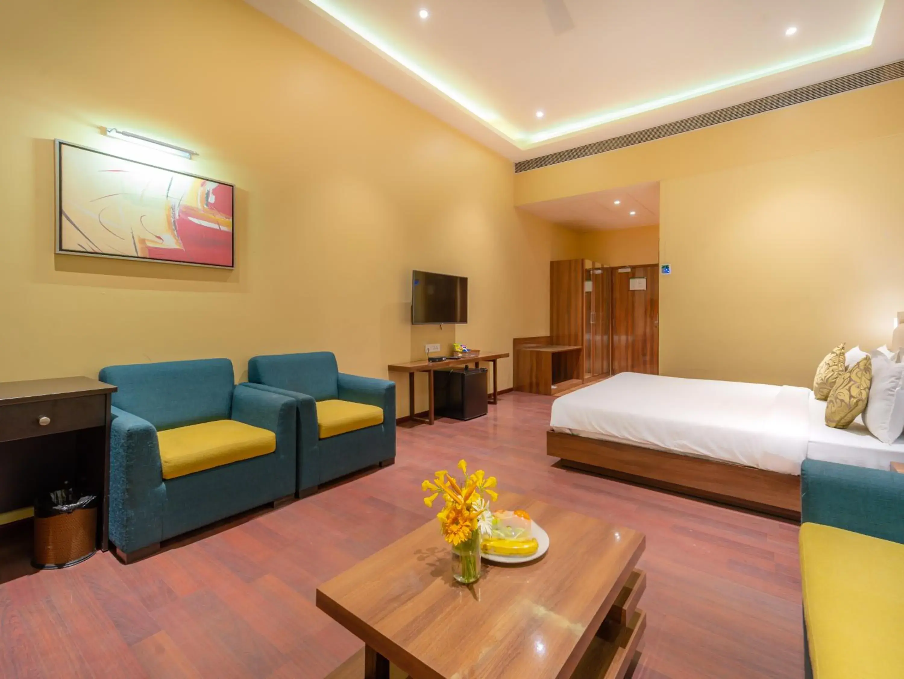 Bedroom, Bed in Shamrock Greens by Jardin Hotels Bedroom, Bed in Shamrock Greens by Jardin Hotels