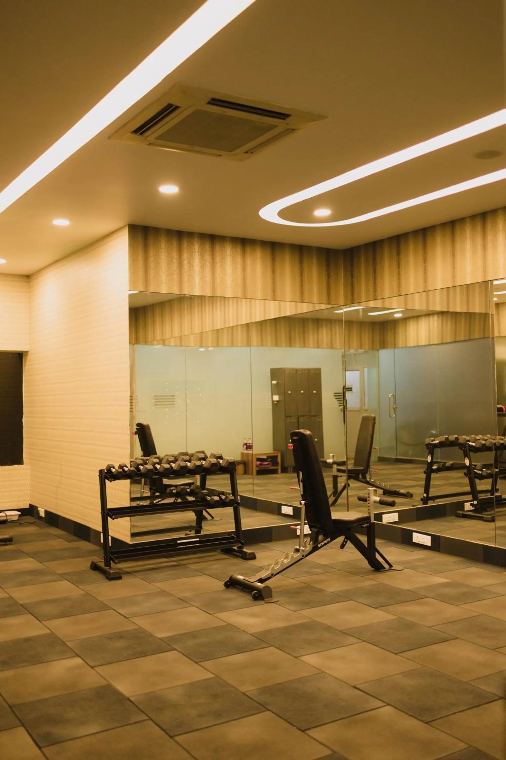 Fitness centre/facilities in Shamrock Greens by Jardin Hotels