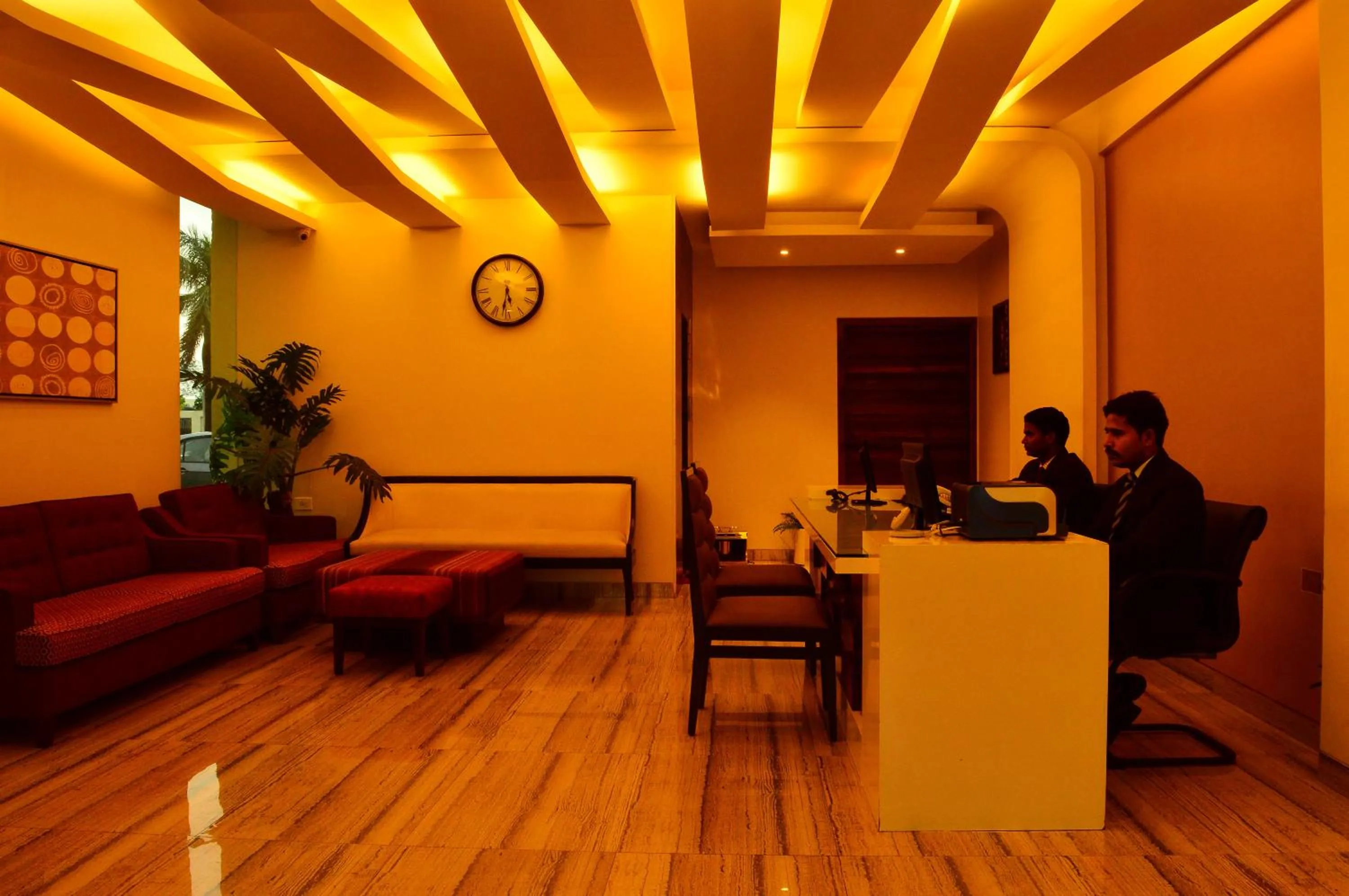 Lobby or reception in Shamrock Greens by Jardin Hotels