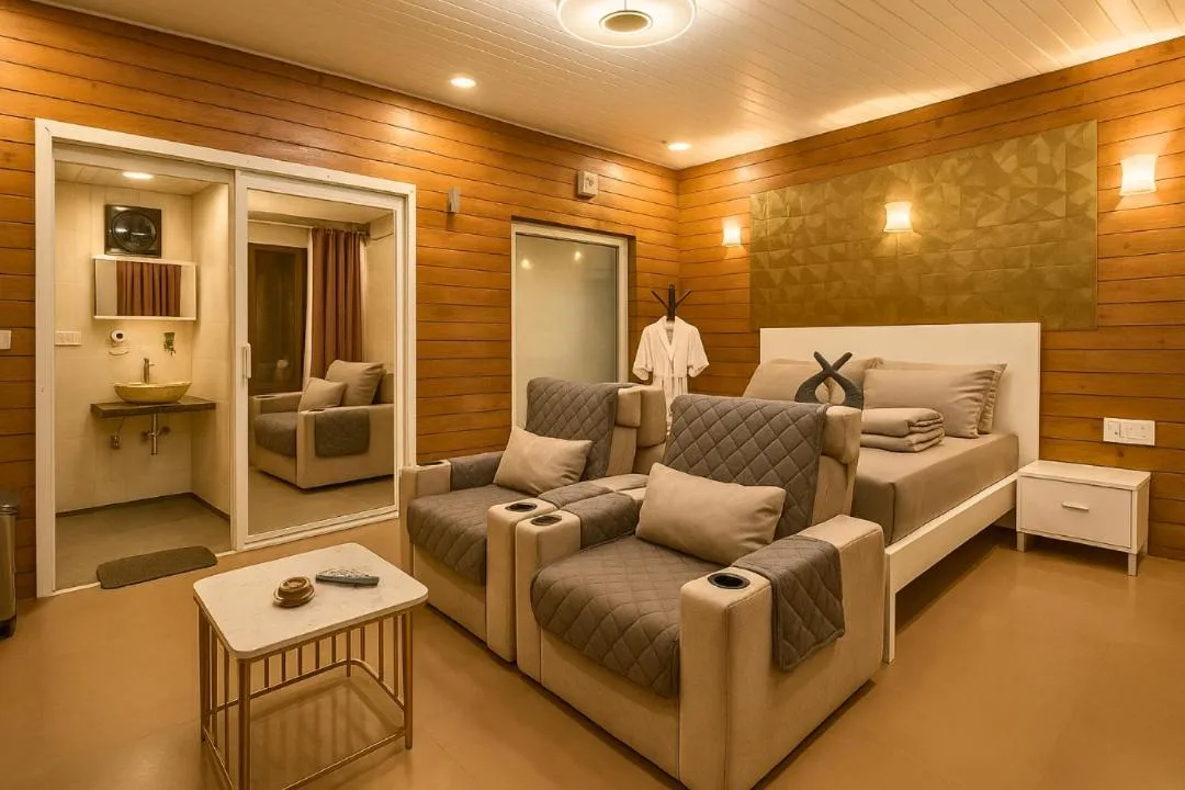 Bedroom in Rumourss Sky Villa & Resort