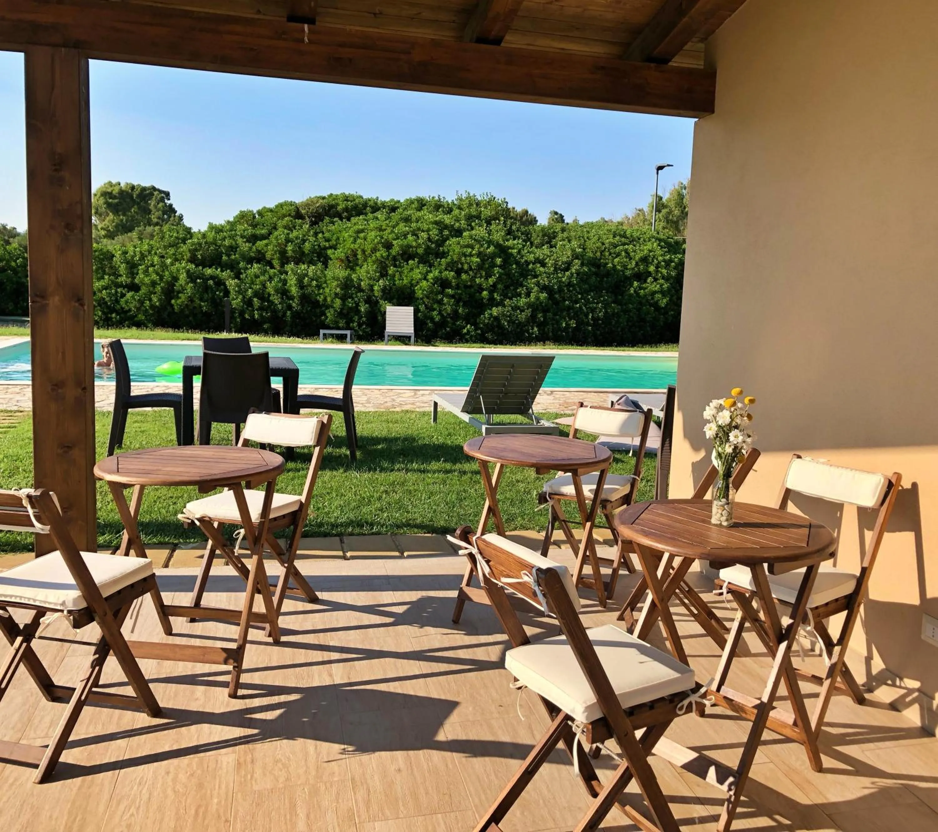 Pool view in Inghirios Wellness Country Resort