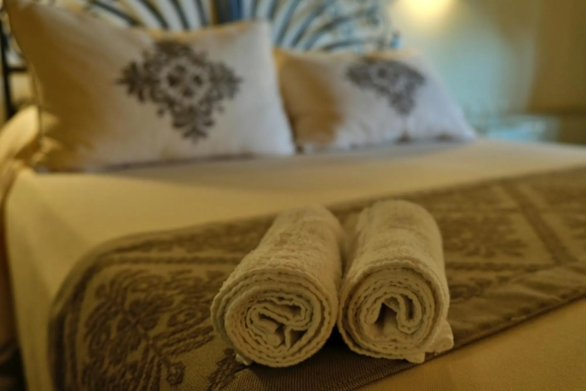 Bed in Inghirios Wellness Country Resort