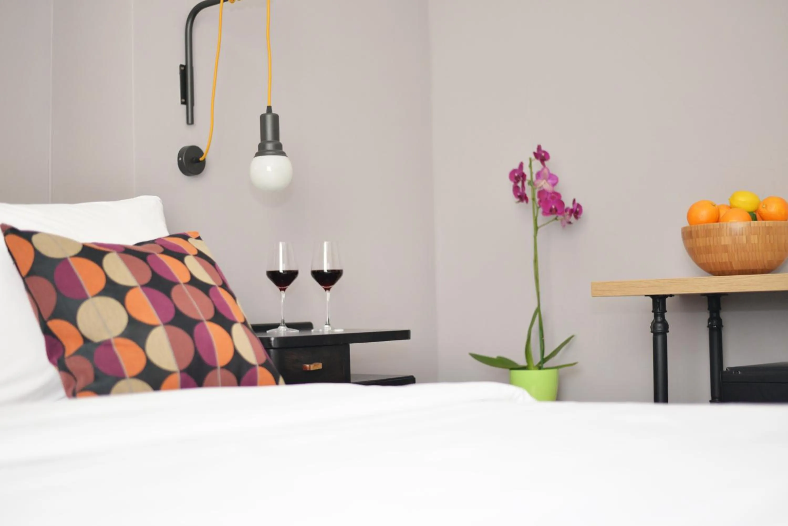 Decorative detail, Bed in The Loop Hotel