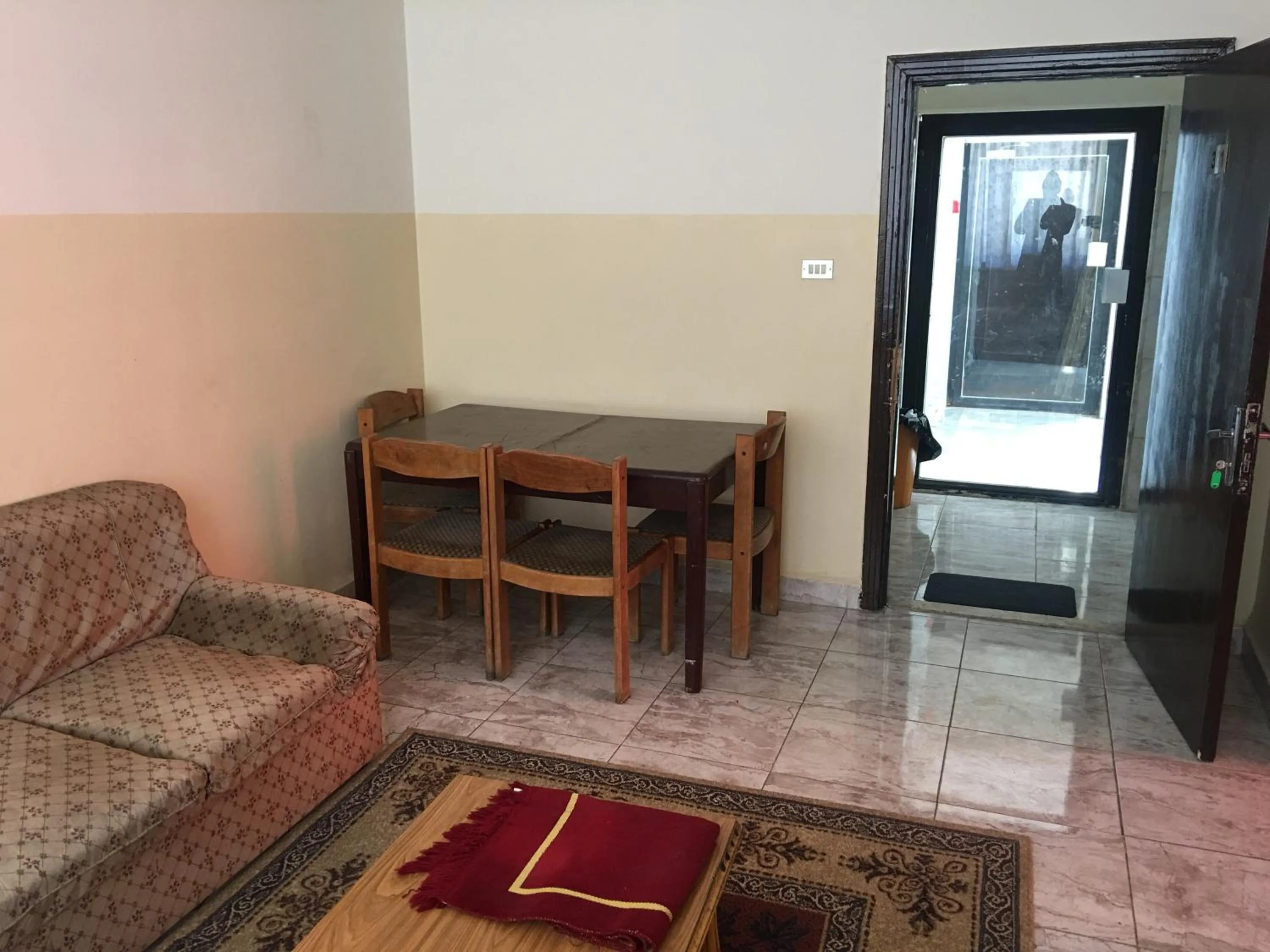 Seating area in Aljazeera Hotel Apartments