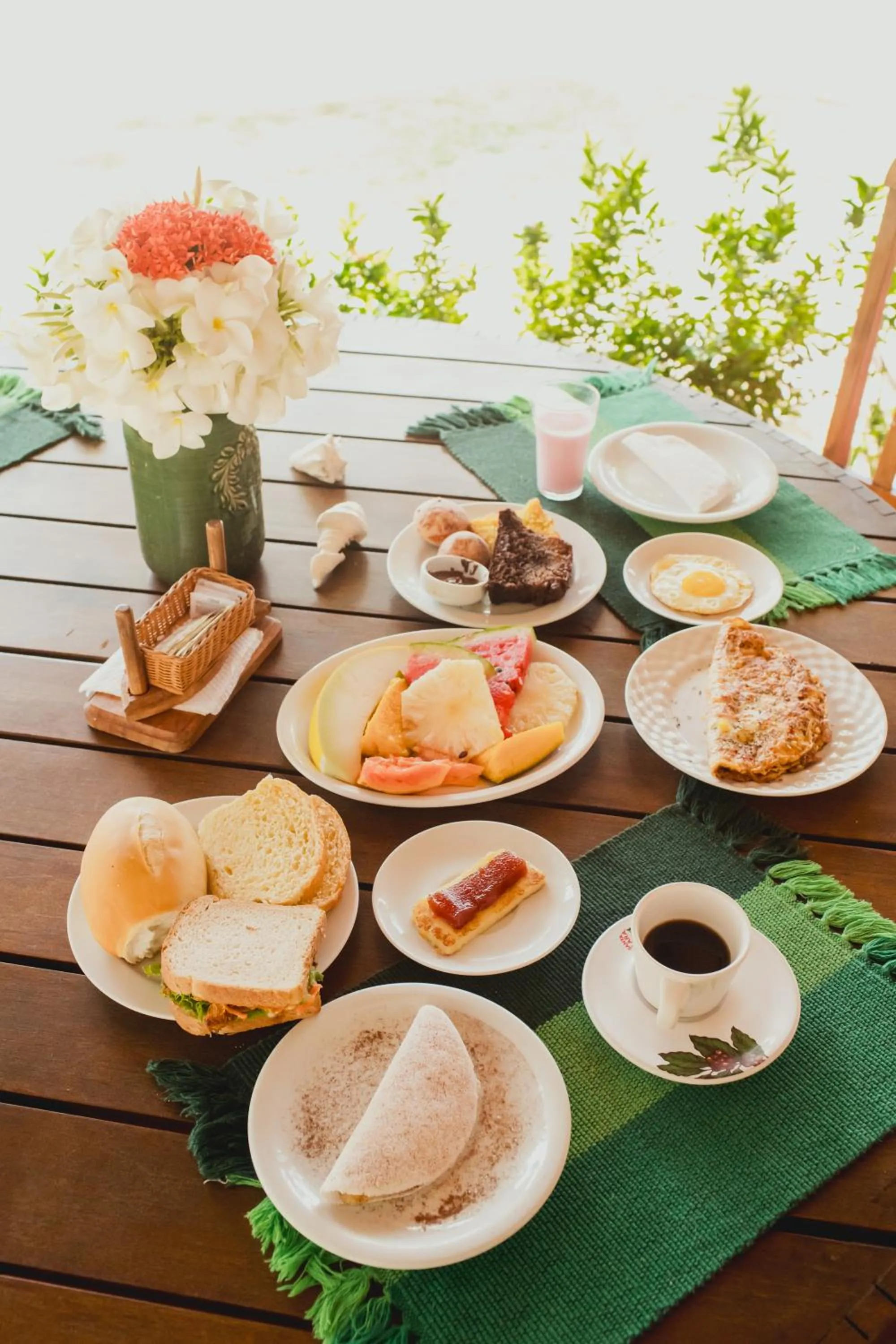 Breakfast in Recanto da Praia Pousada