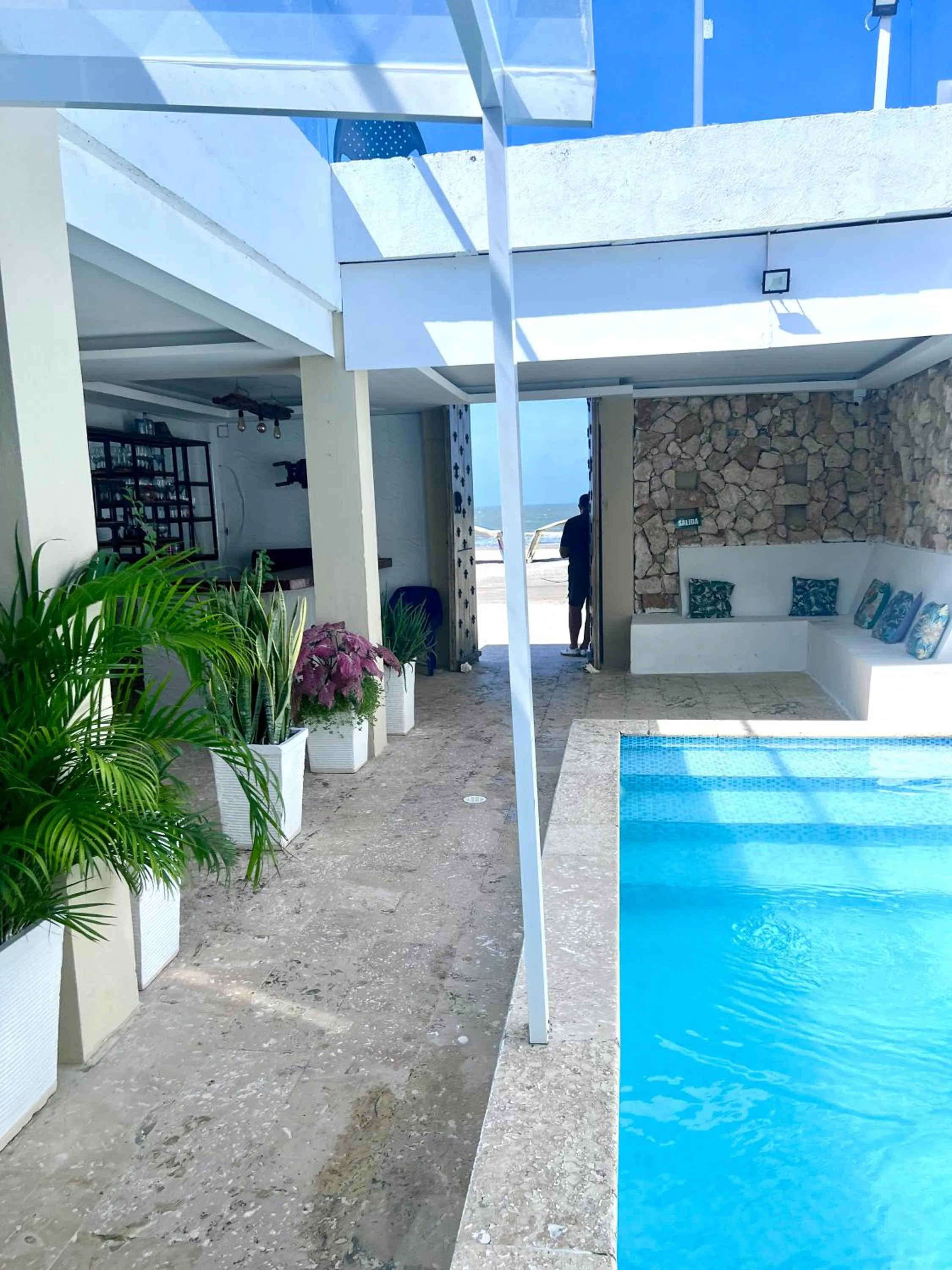Pool view in Open Sea Hotel Cartagena - Frente al mar