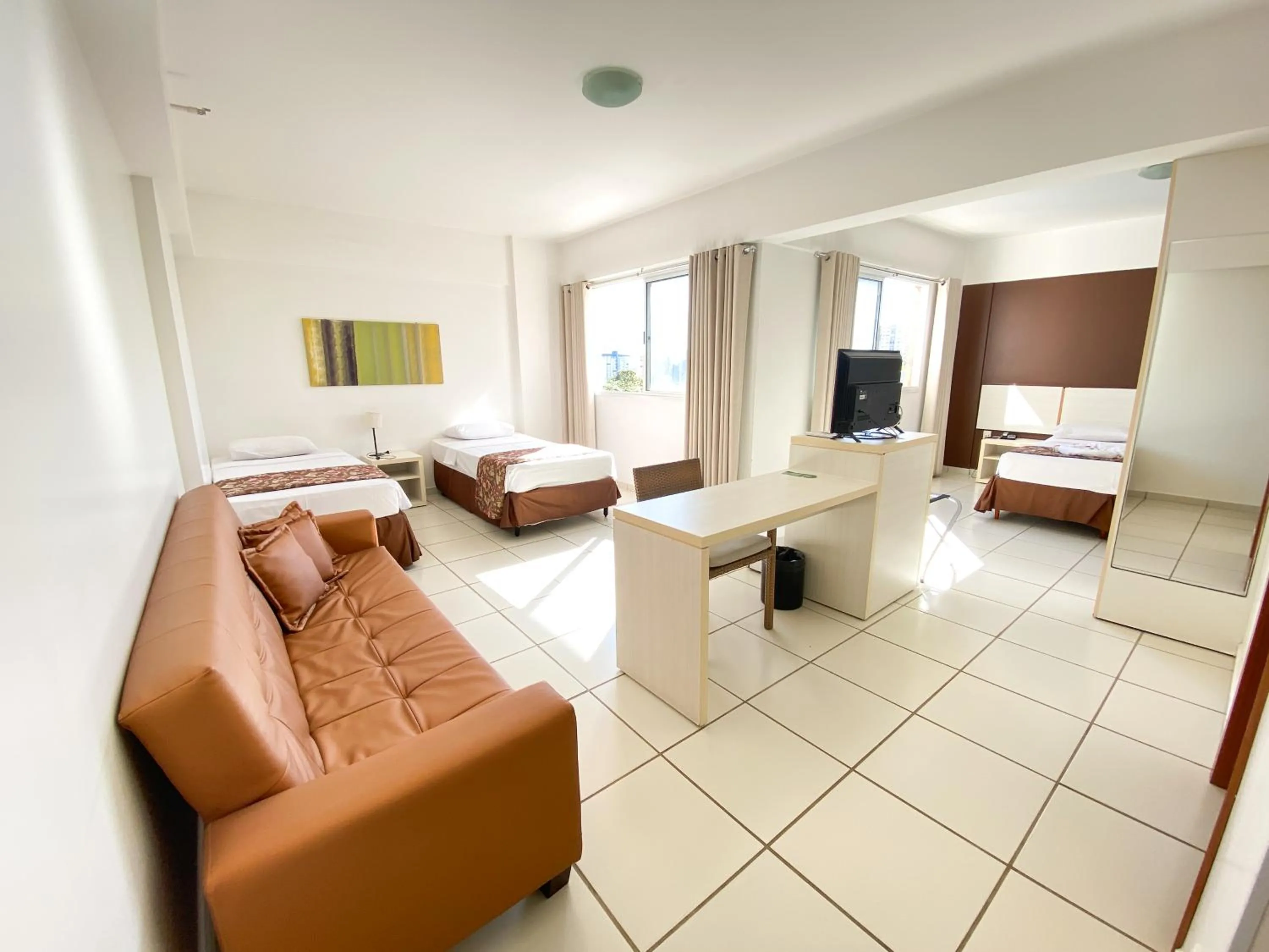Bed in Apartamento Le Jardin