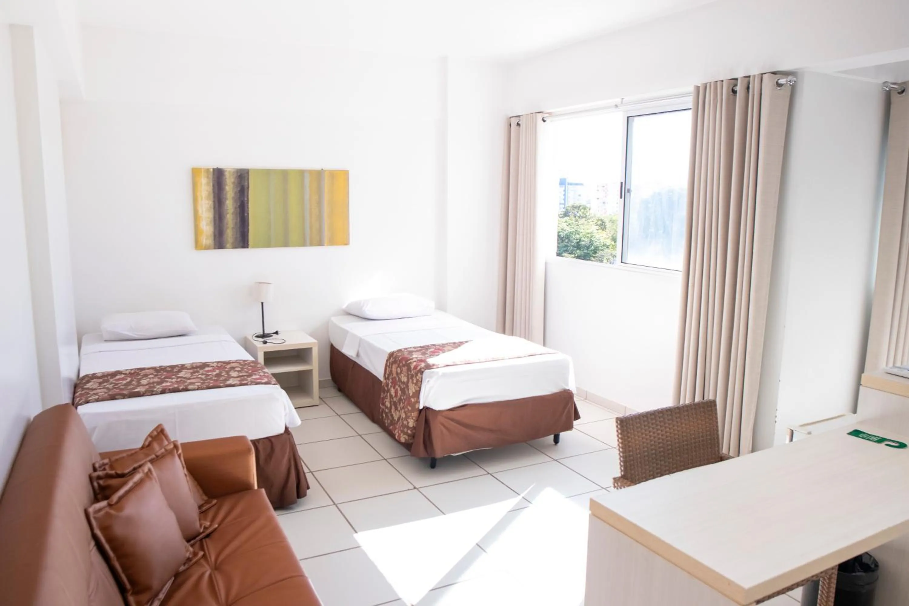 Bed in Apartamento Le Jardin