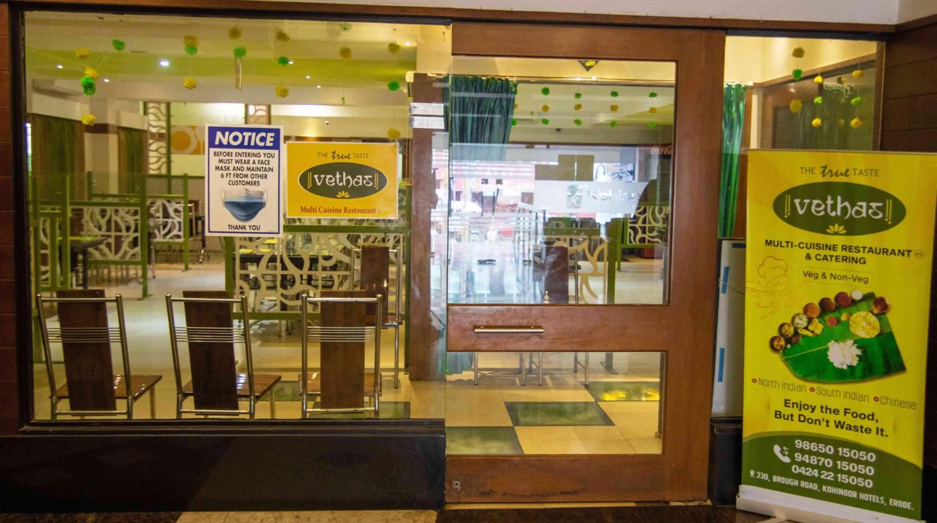 Restaurant/places to eat in Kohinoor Hotels