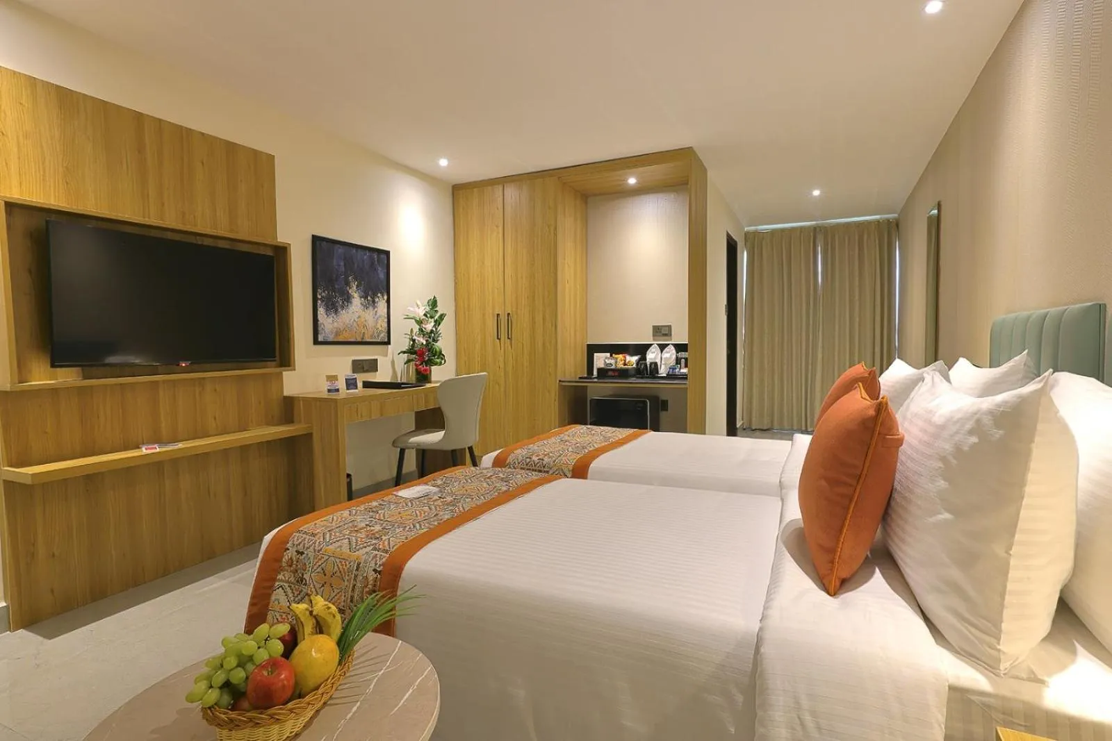 Bed in Hotel Grand Continent Premiere, Banjara Hills, Hyderabad