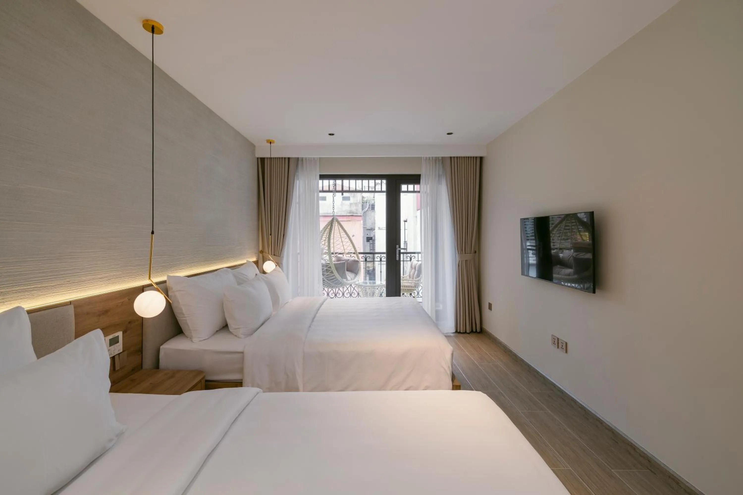 Photo of the whole room, Bed in CIBI Homes - Hanoi Central Living Space