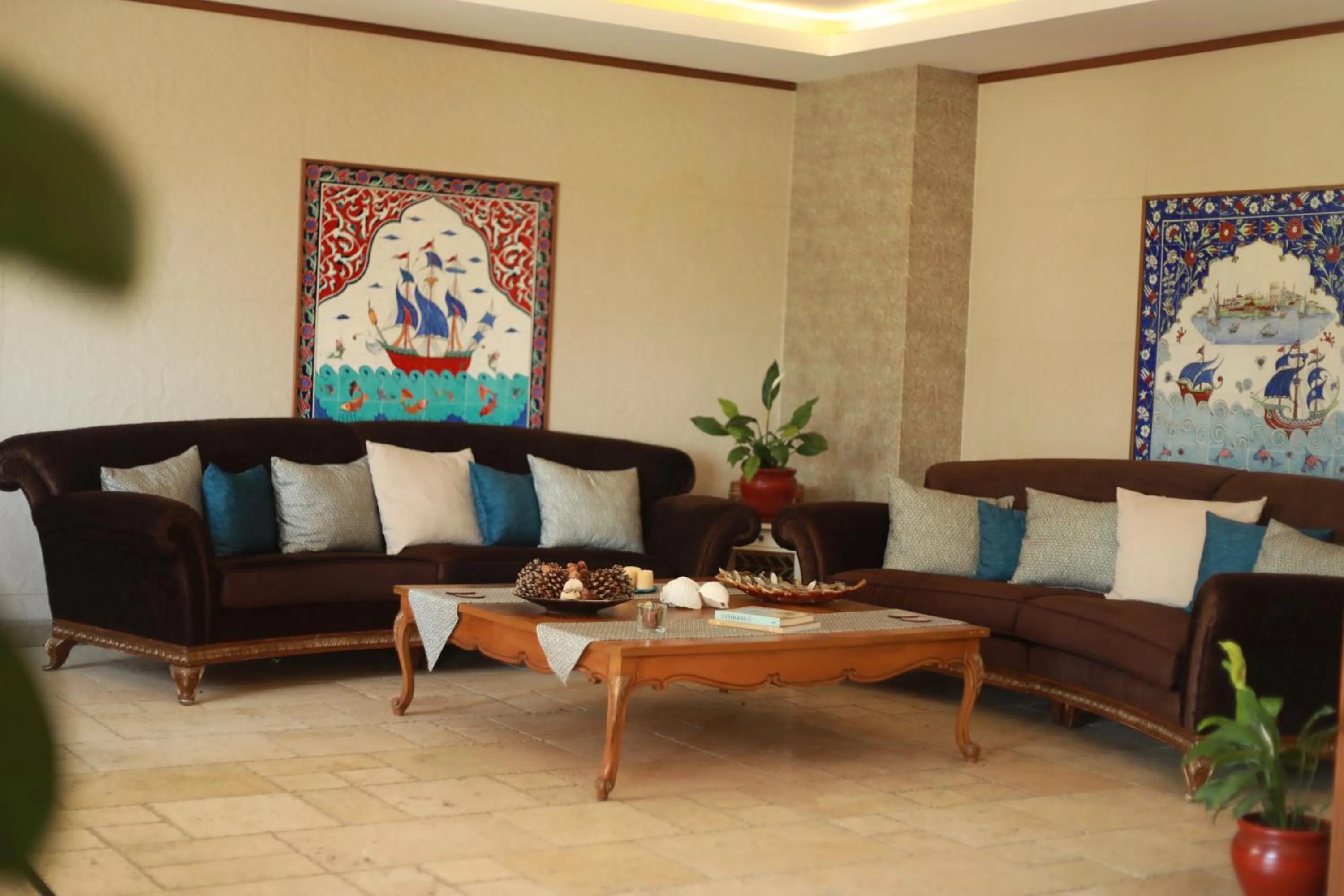 Lobby or reception in Hotel Milestone1915