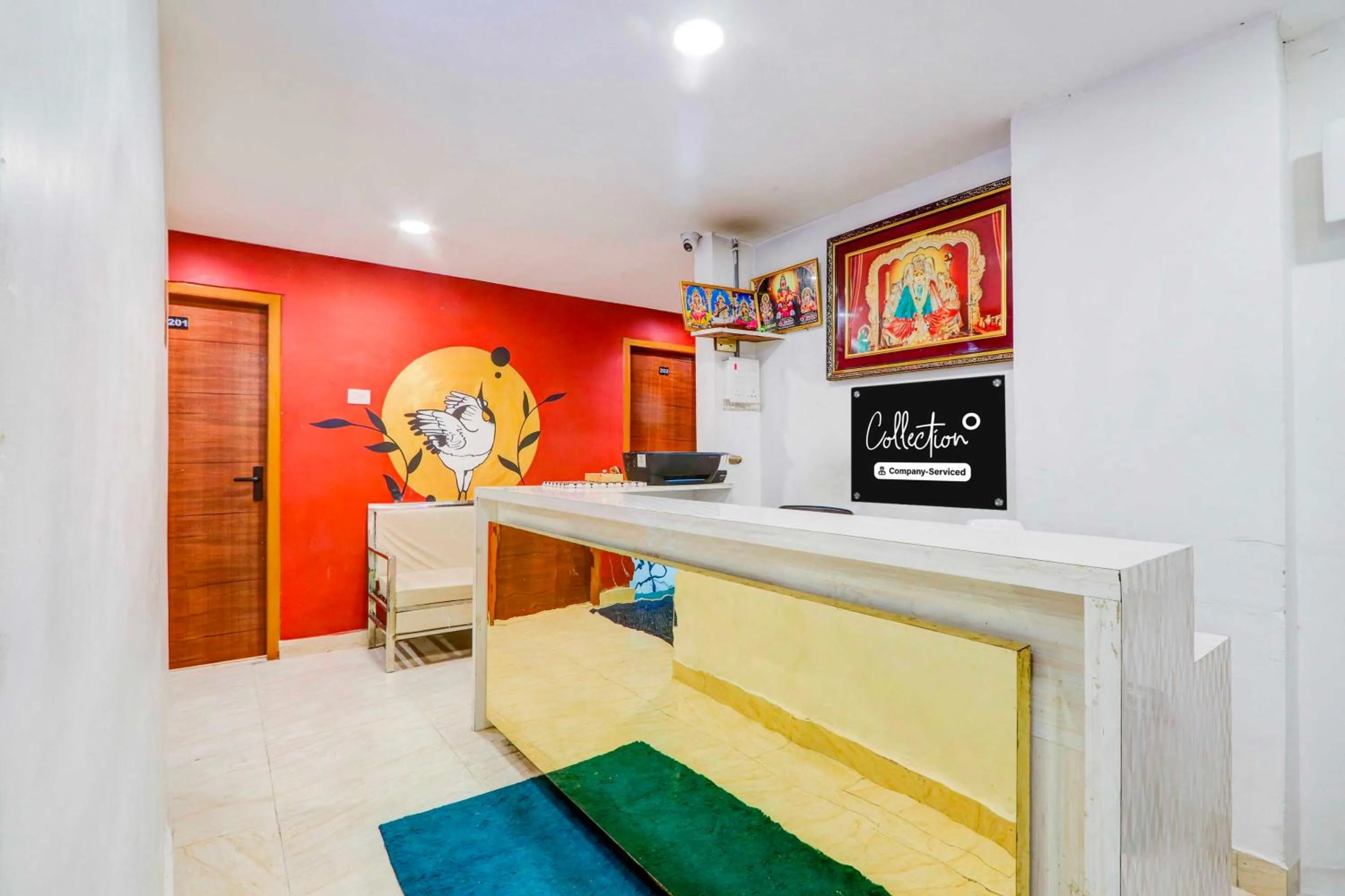 Lobby or reception in Hotel O Warangal Central Station