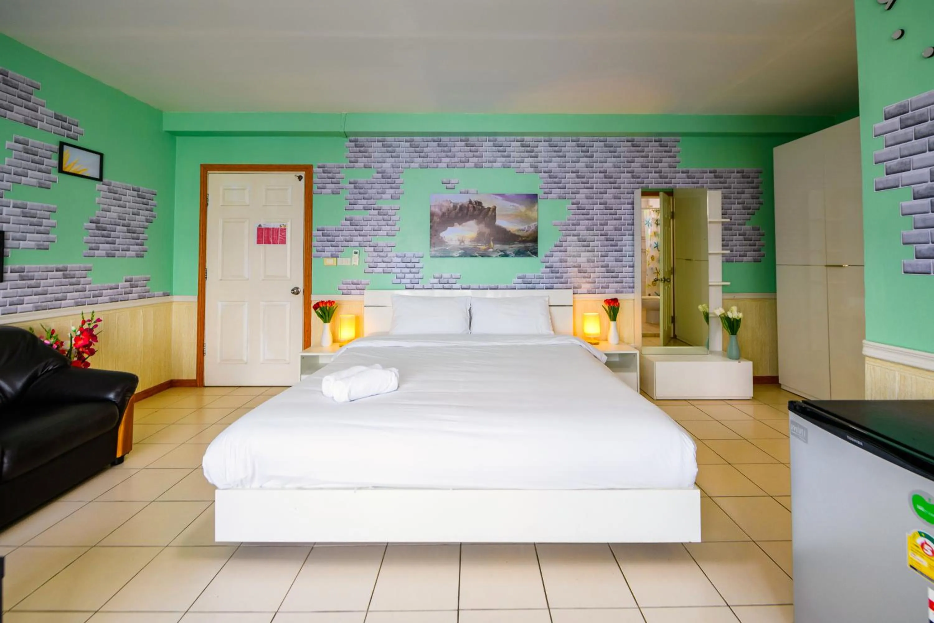 Bed in Happy Vikings - Beachfront