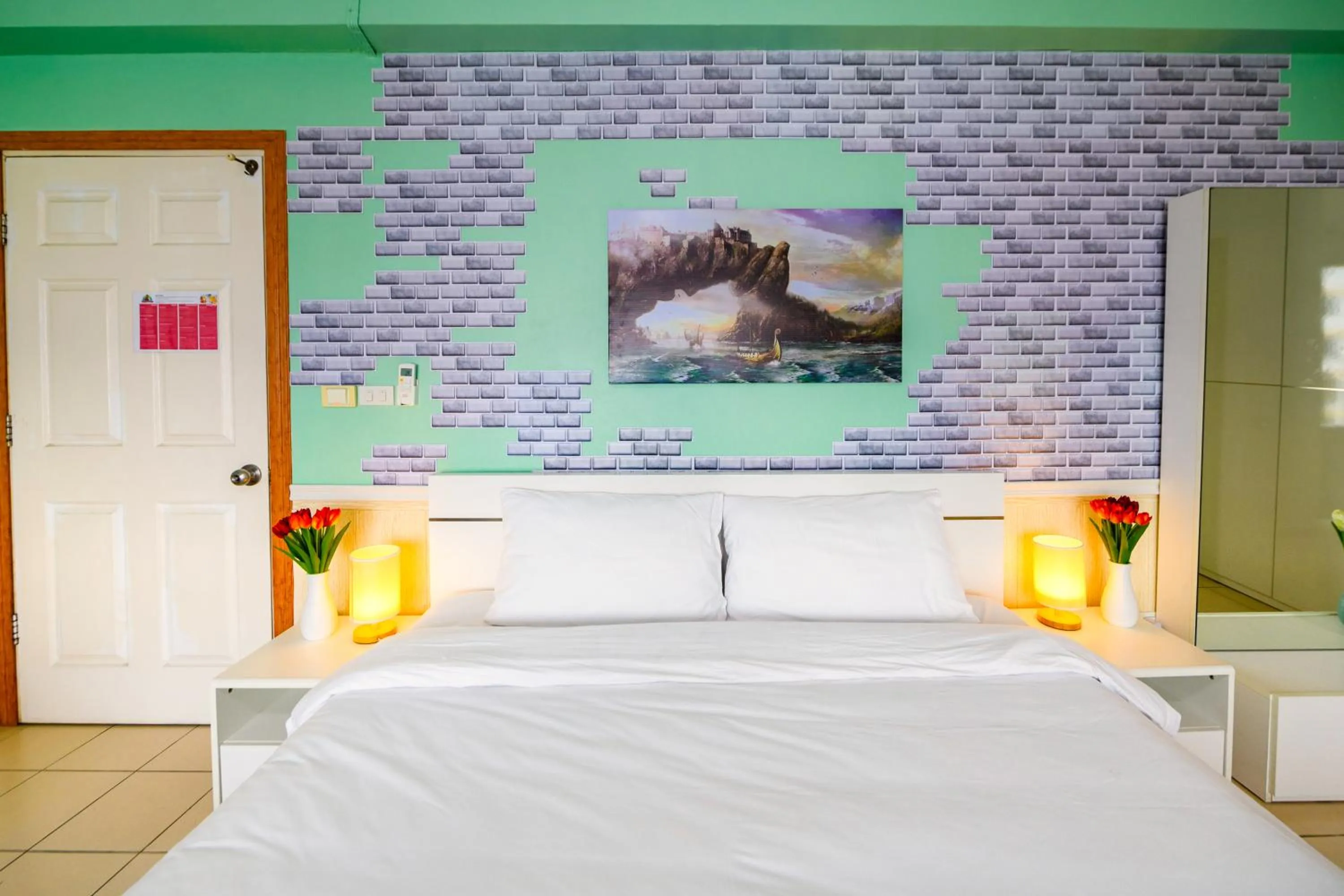 Bed in Happy Vikings - Beachfront