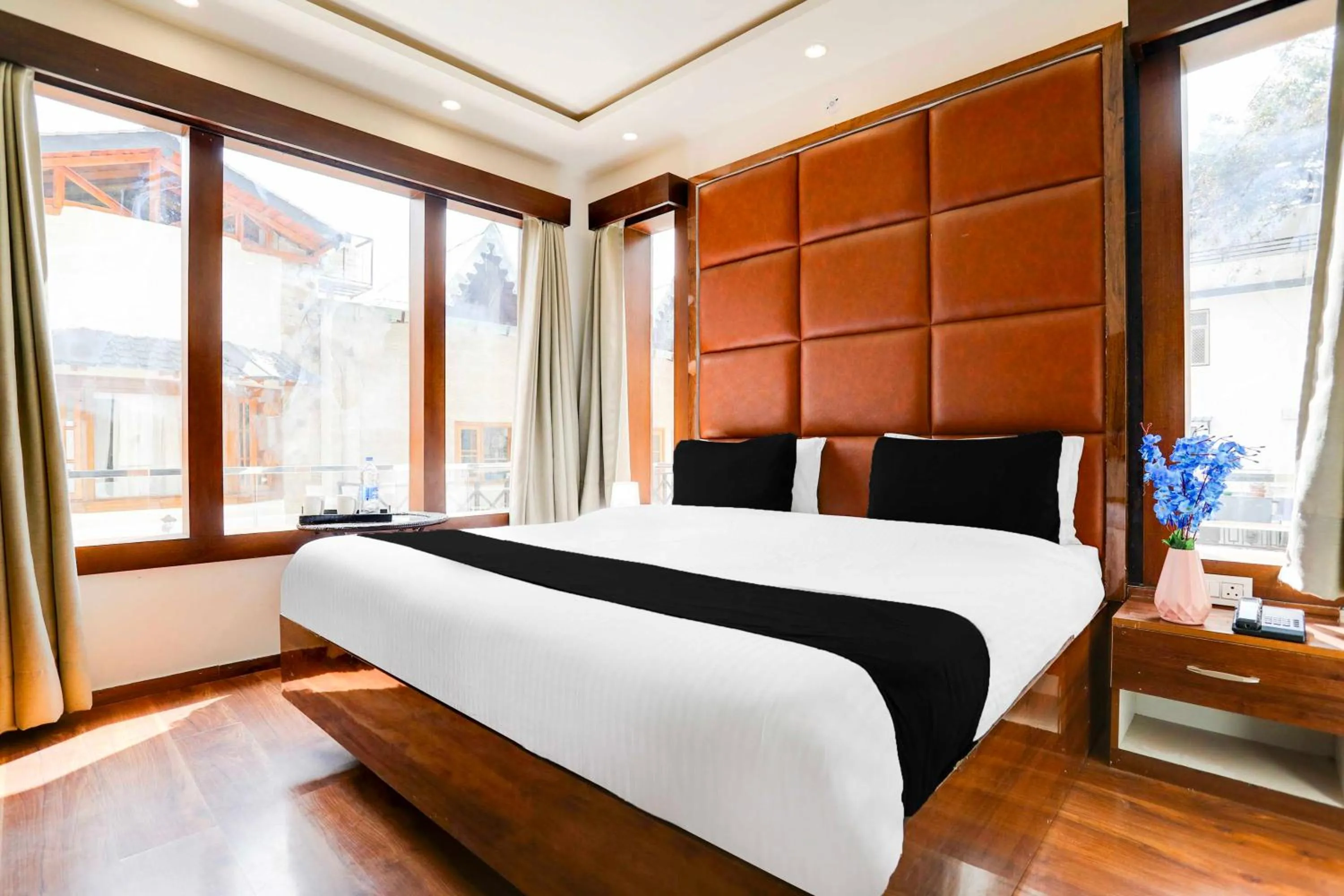 Bedroom, Bed in Hotel O Nainital Eco Cave Park