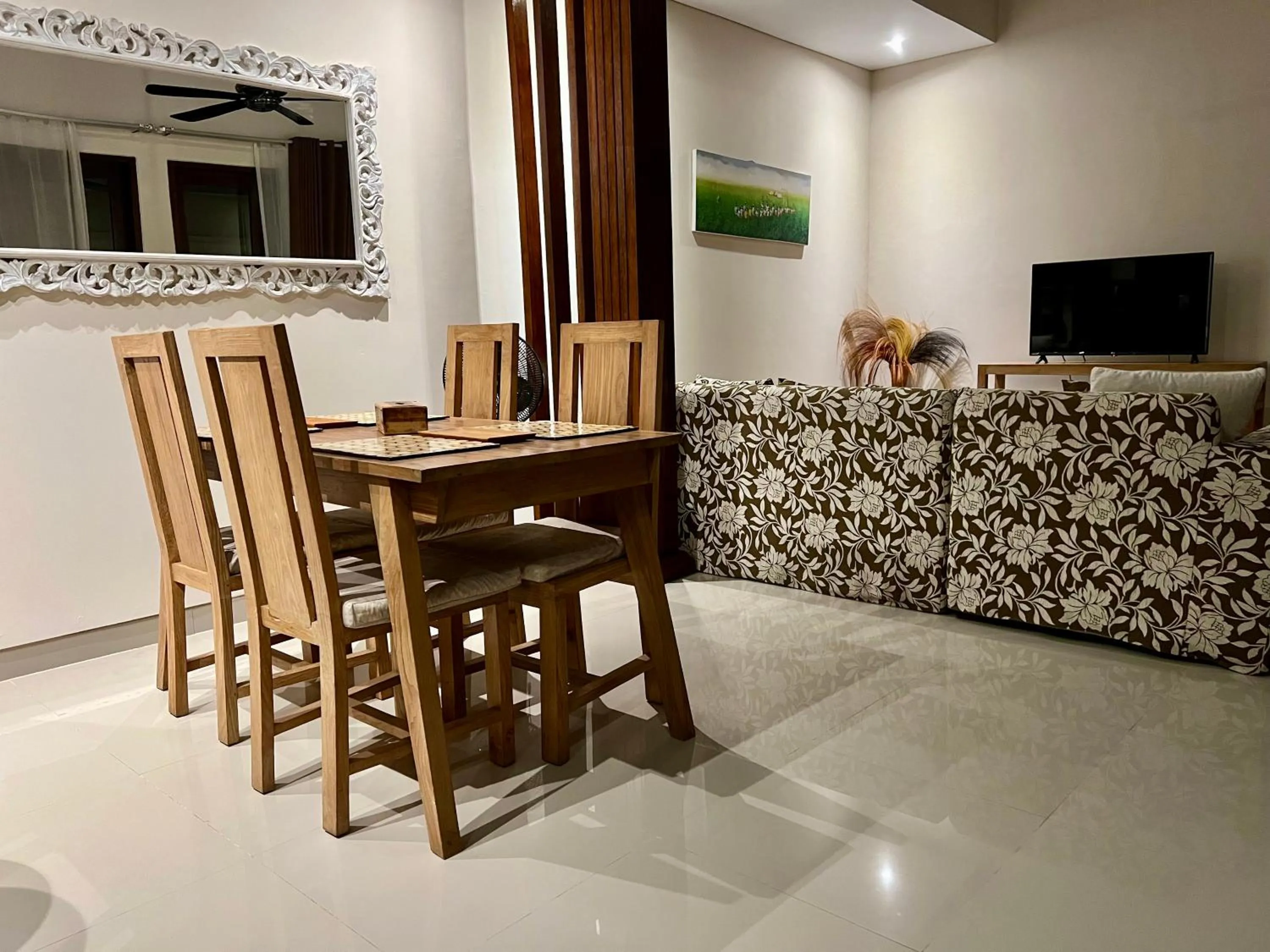 Dining area in Kesari Haven Villa C