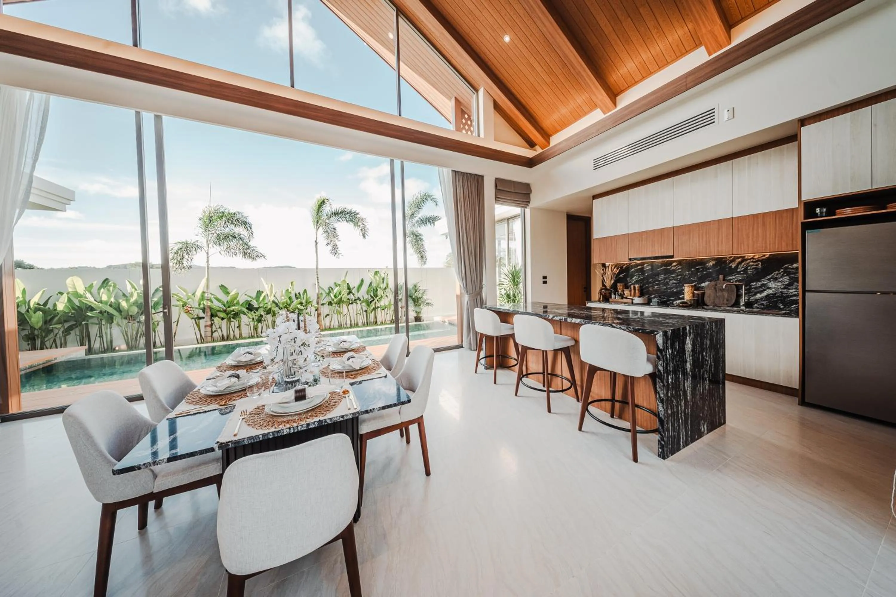 Kitchen or kitchenette in The Ozone Residences Bangtao