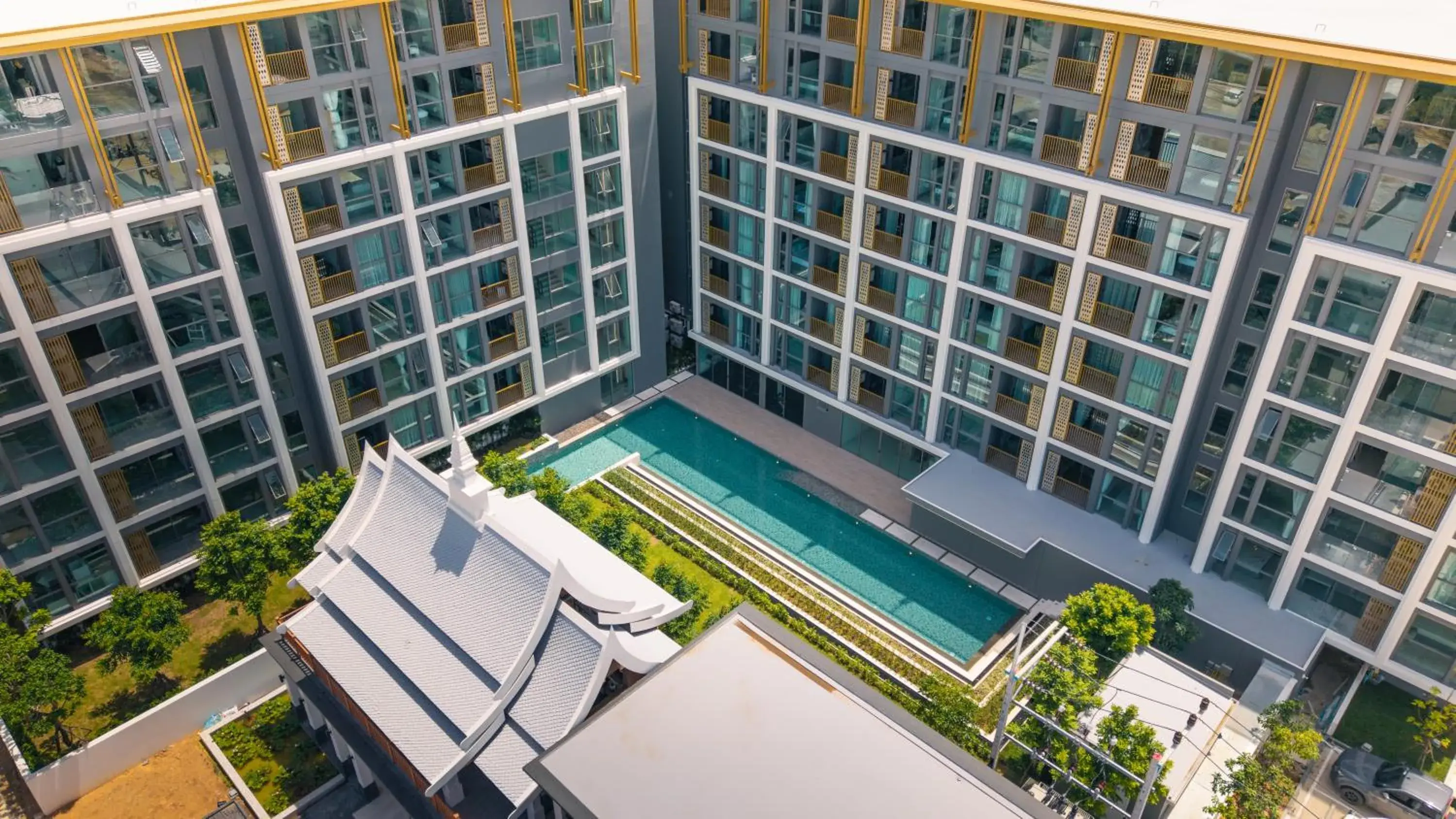 Property building in The Ozone Residences Bangtao Property building in The Ozone Residences Bangtao