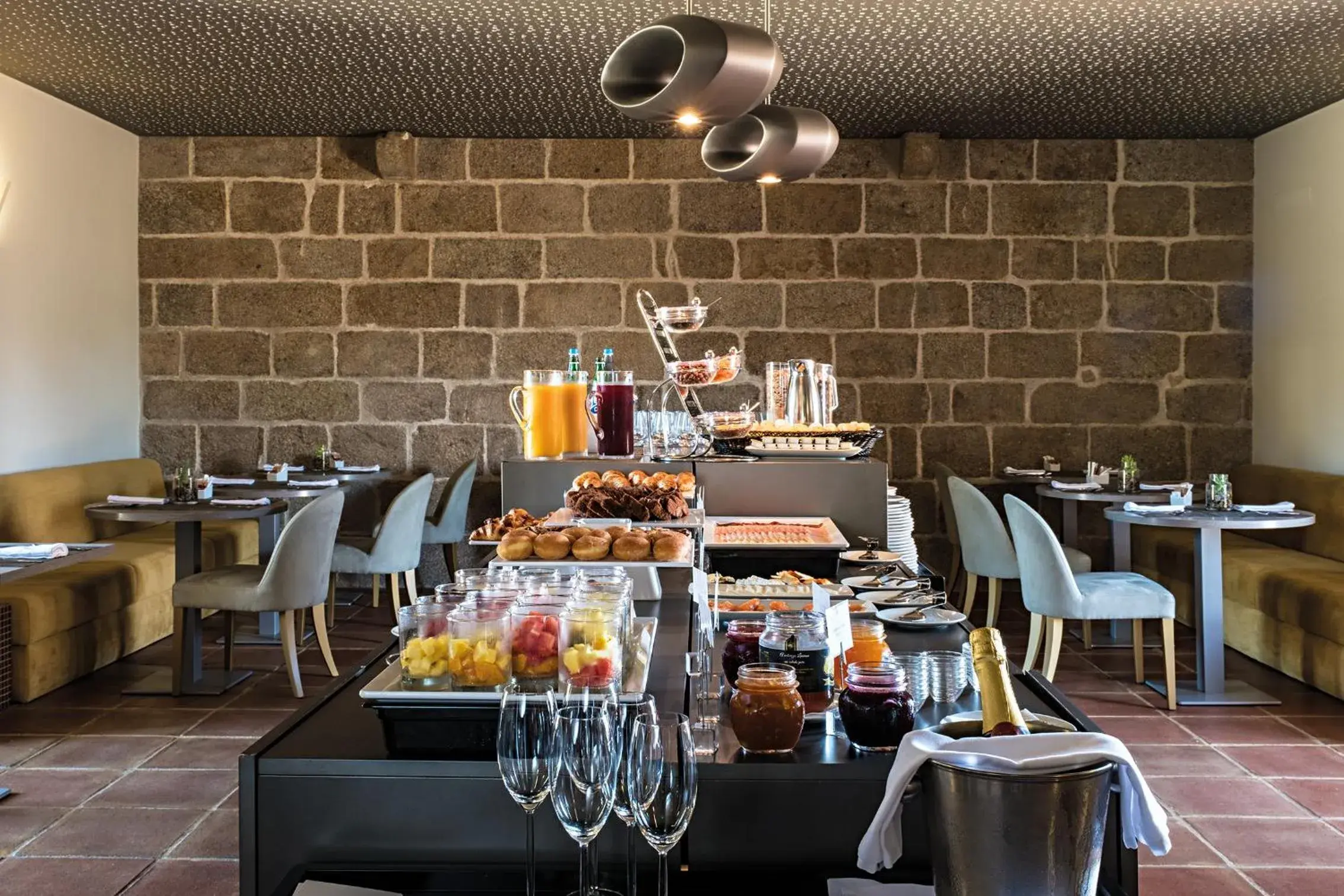 Continental breakfast in Torre de Gomariz Wine & Spa Hotel Continental breakfast in Torre de Gomariz Wine & Spa Hotel
