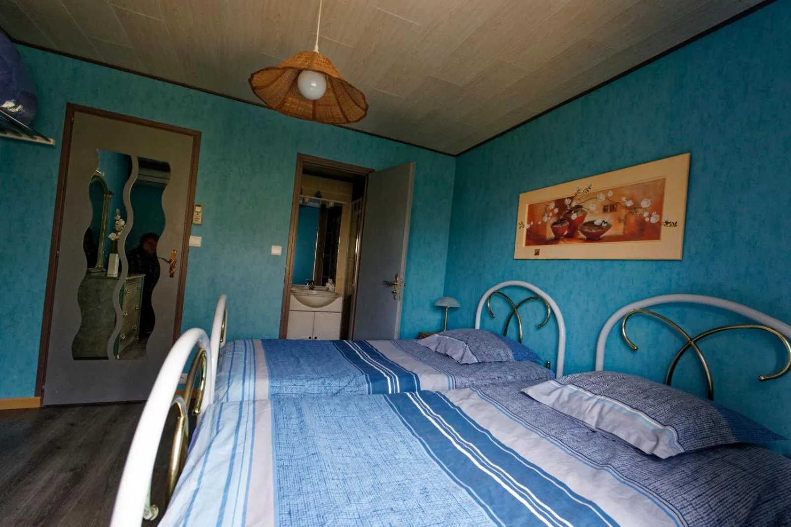 Bed in Chambres d'hôtes & Gîtes La Paysanne