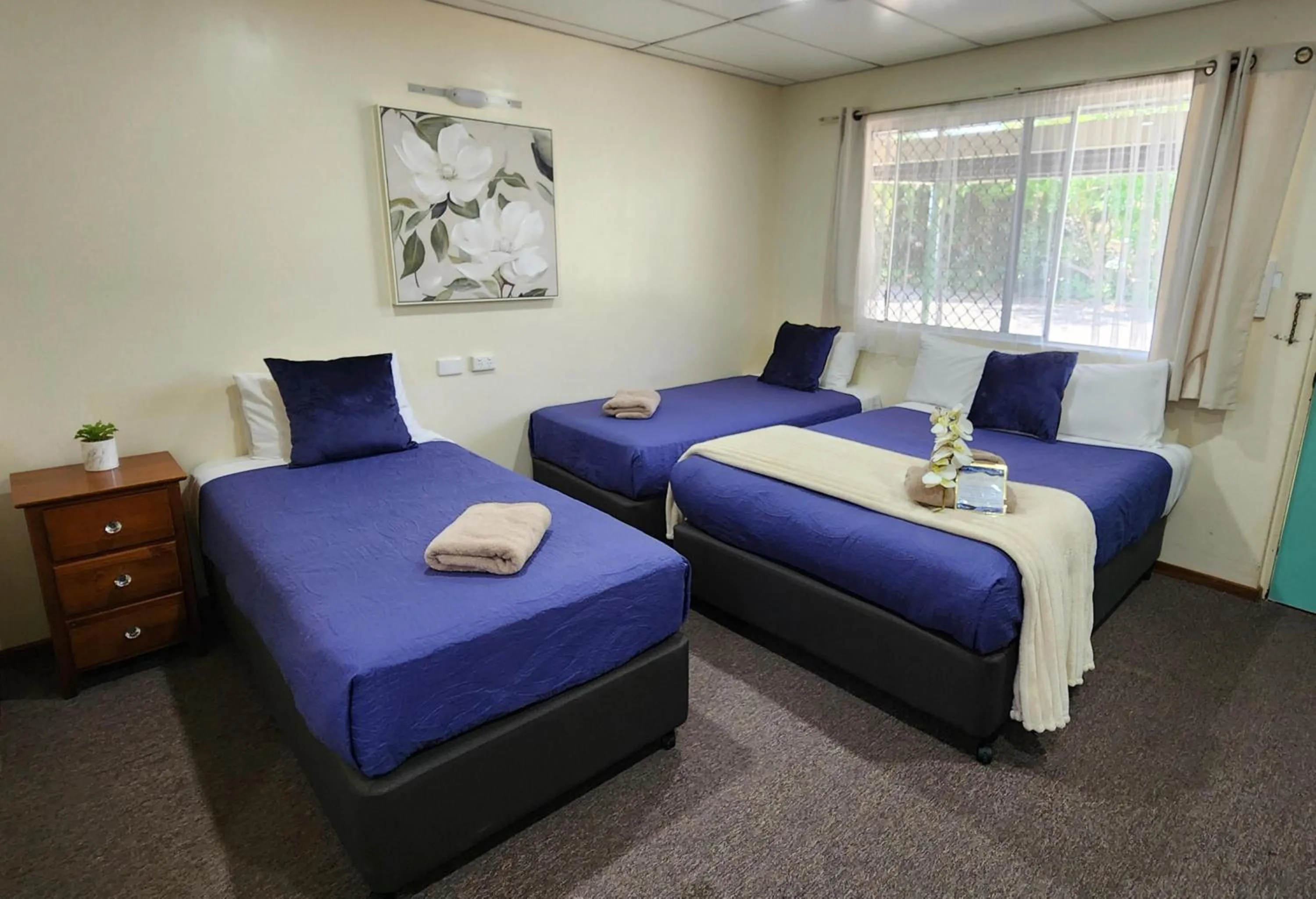 Bed in Gold City Motel