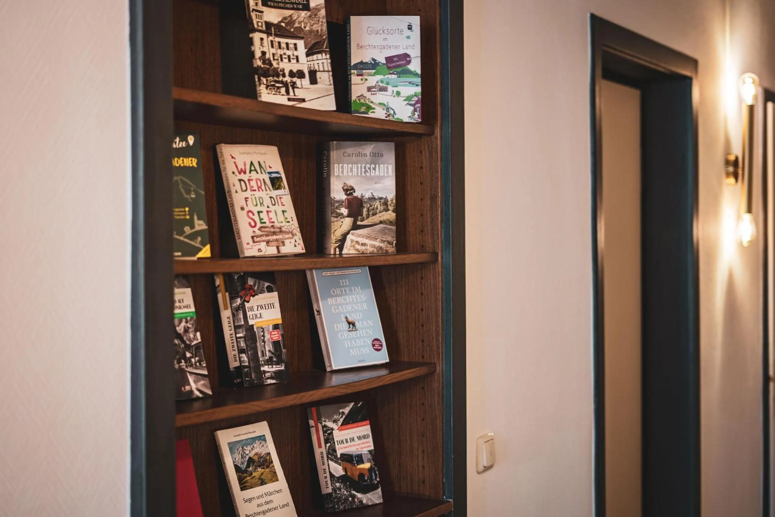 Library in Villa Dora Petit Hôtel