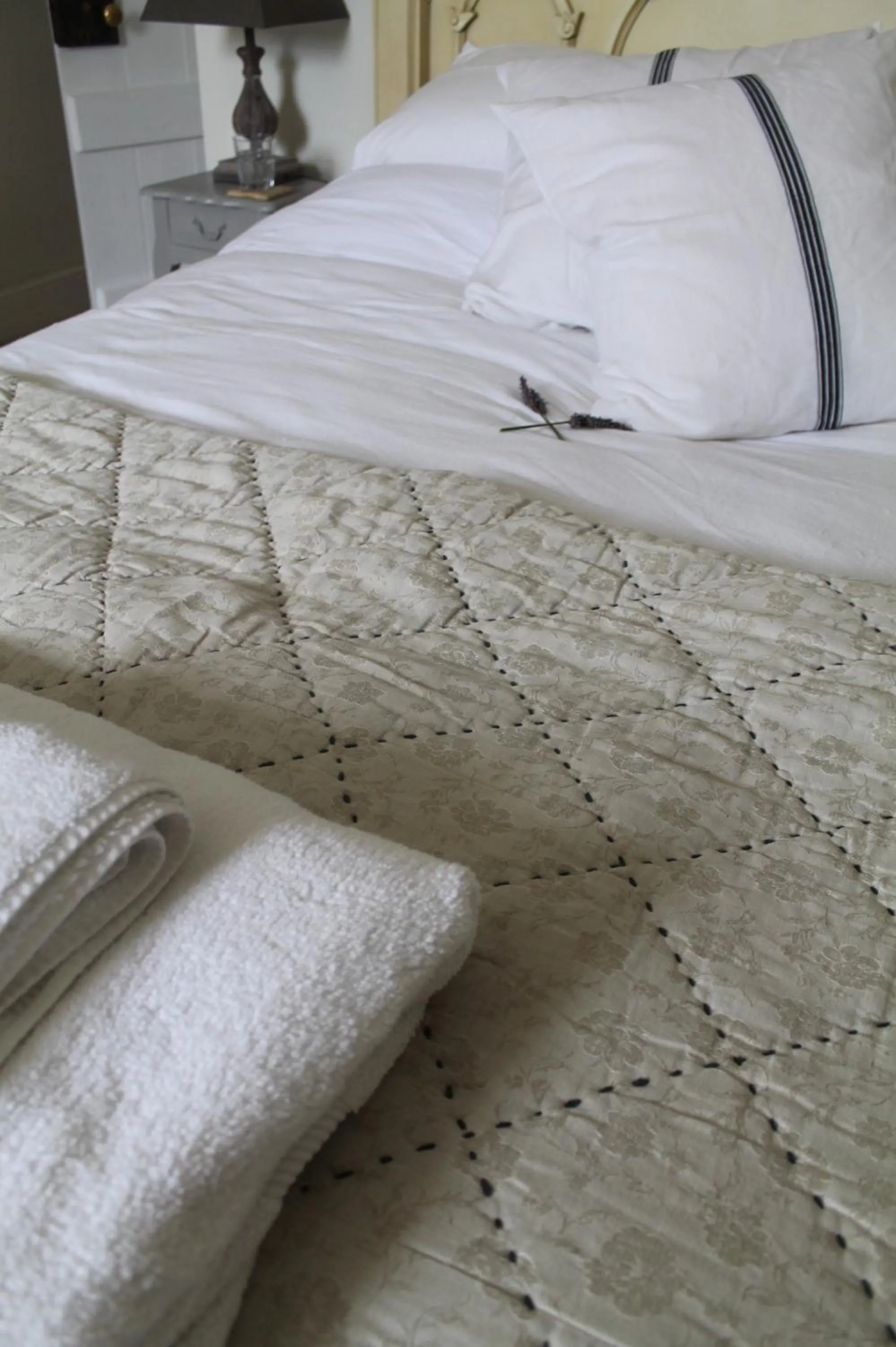 Decorative detail, Bed in Roundhill Farmhouse
