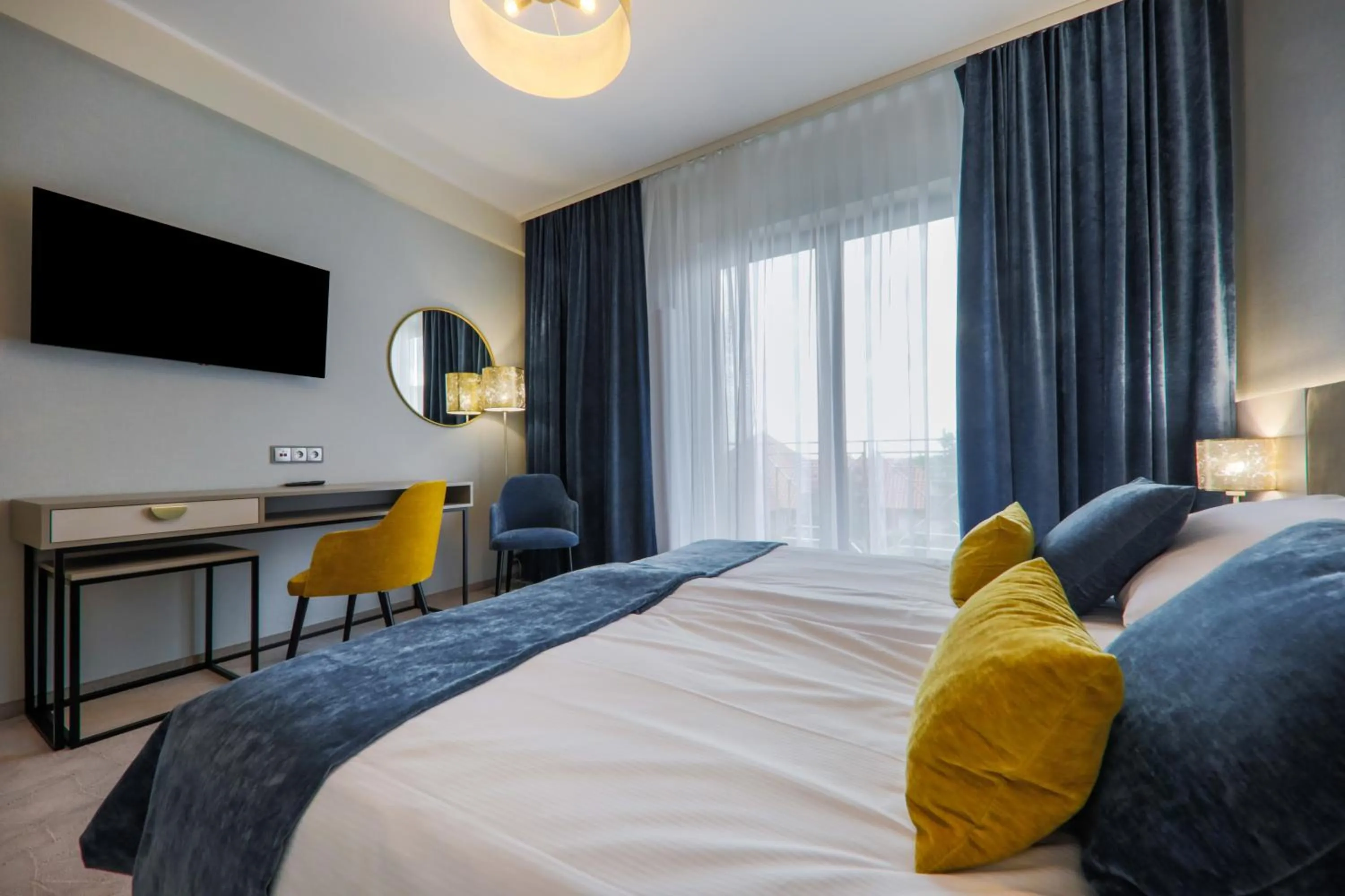 Bed in Pałac w Konarach Resort SPA & Conference