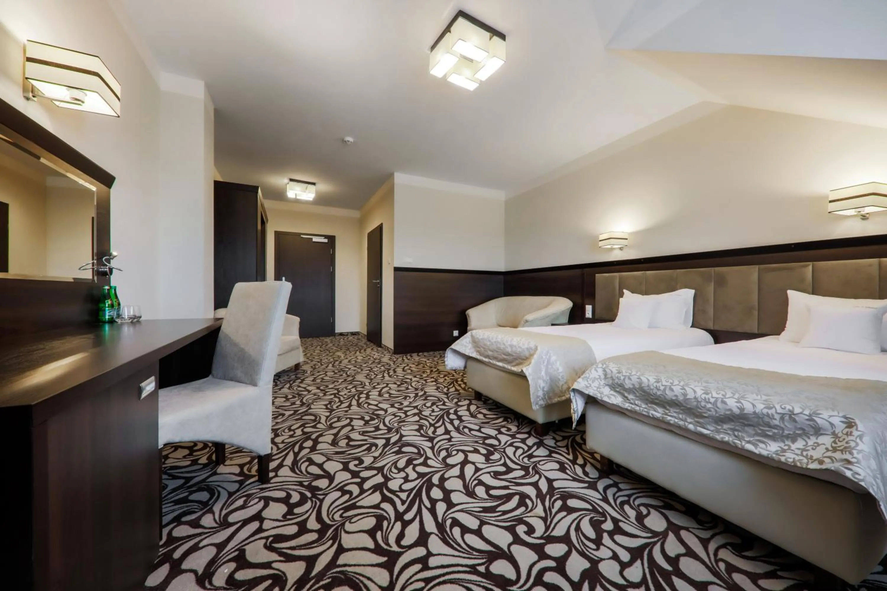 Bed in Pałac w Konarach Resort SPA & Conference