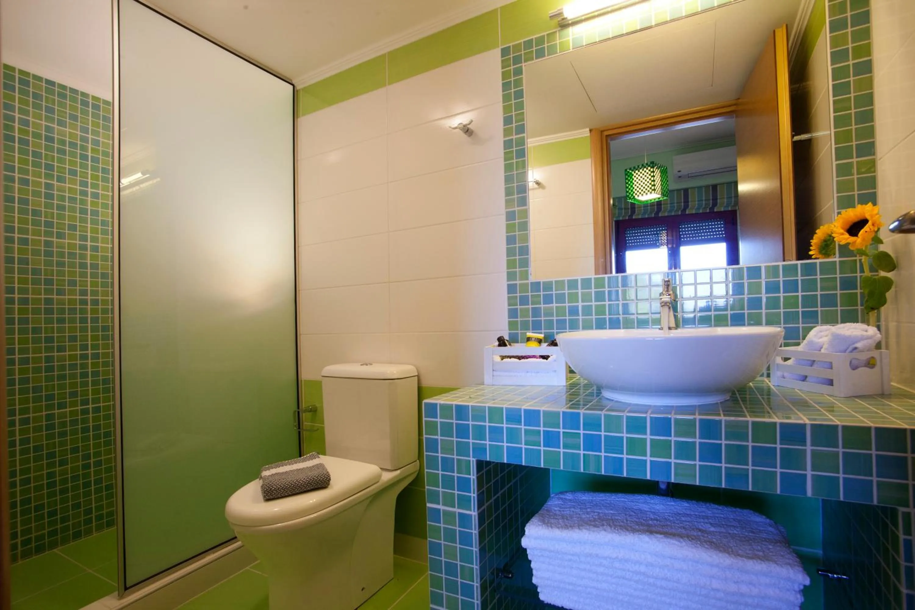 Shower in Exanthia Villas