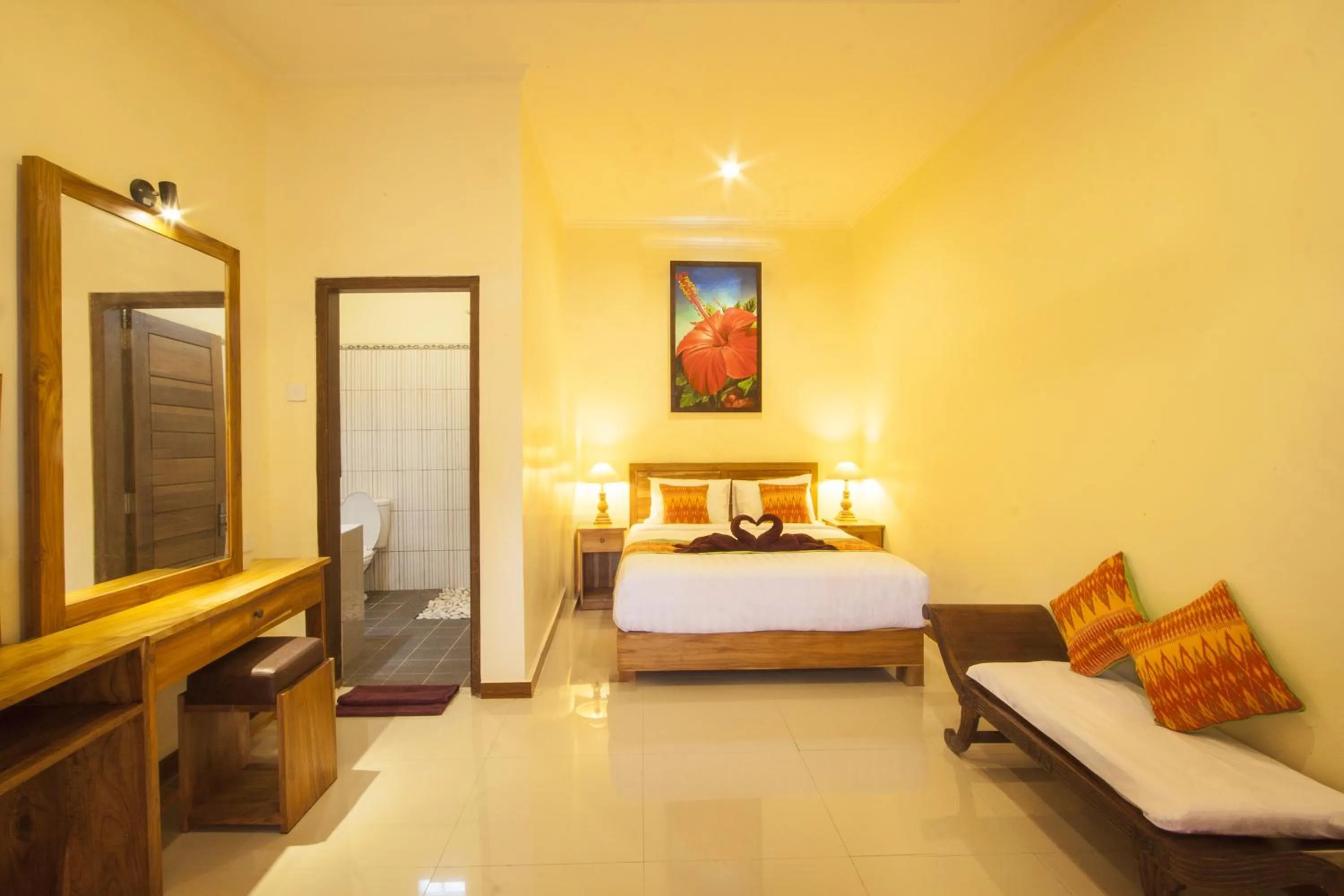 Photo of the whole room, Bed in Tebesaya Homestay Ubud