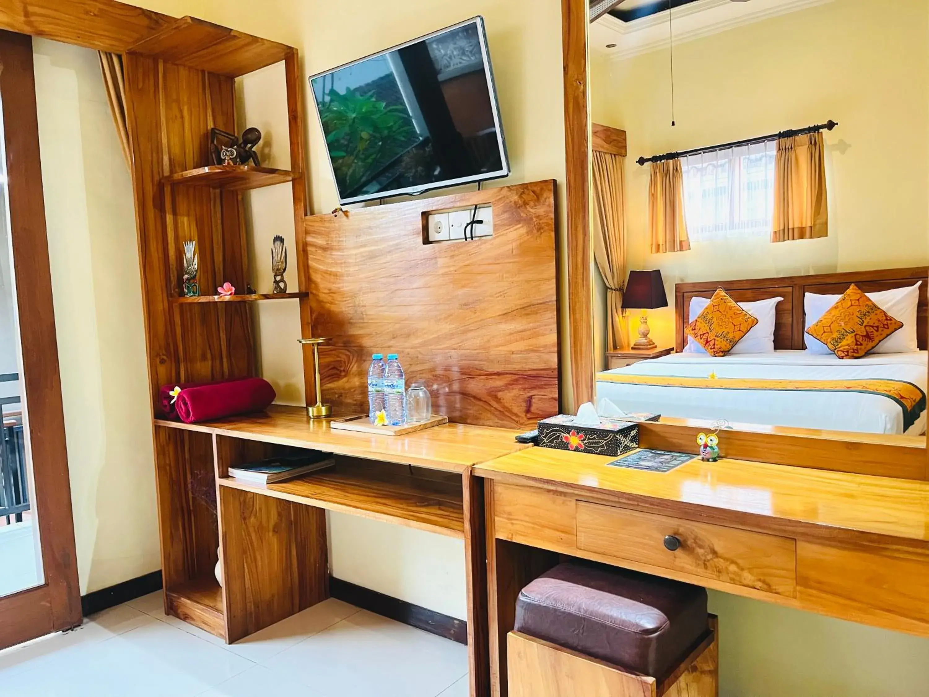 Bed in Tebesaya Homestay Ubud Bed in Tebesaya Homestay Ubud