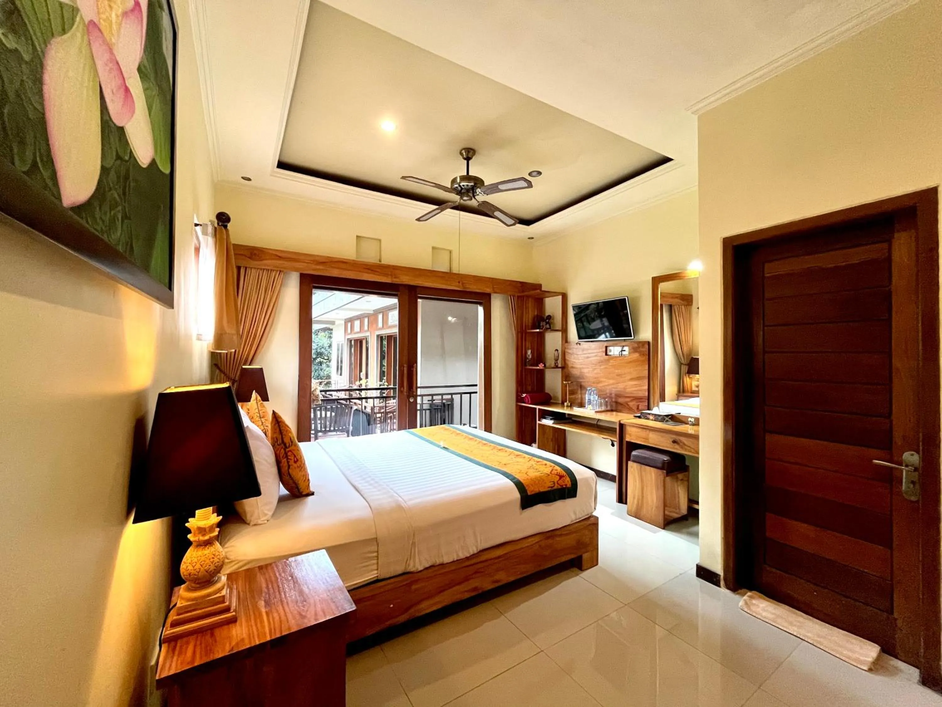 Bed in Tebesaya Homestay Ubud