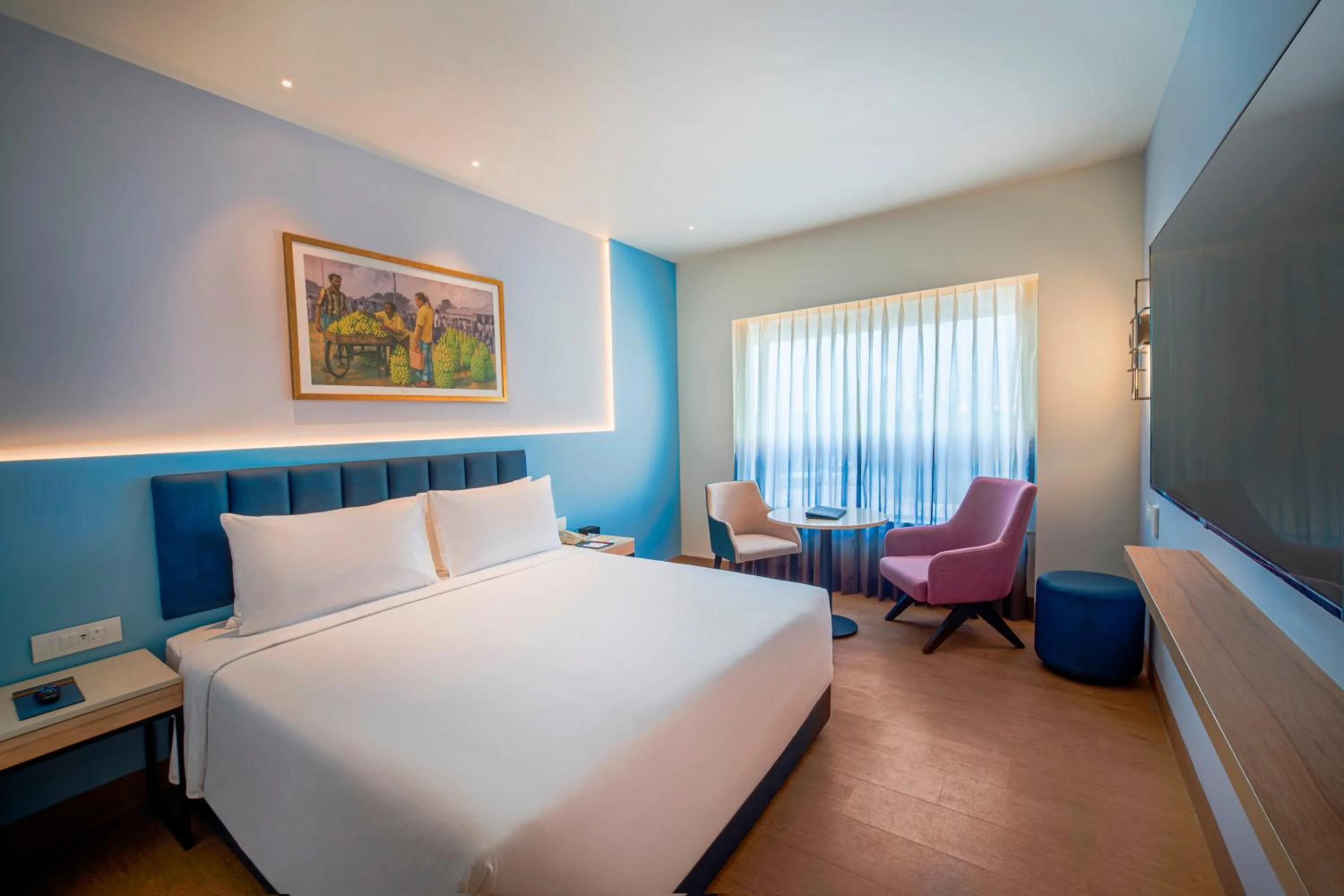 Bedroom, Bed in Sarovar Portico Sriperumbudur